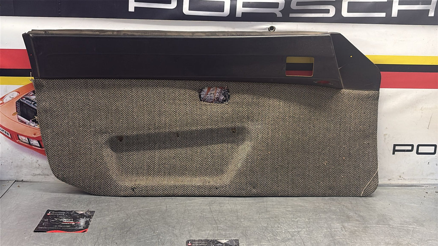 Porsche 924 / 944 early left Used door card, black, LHD 477867011