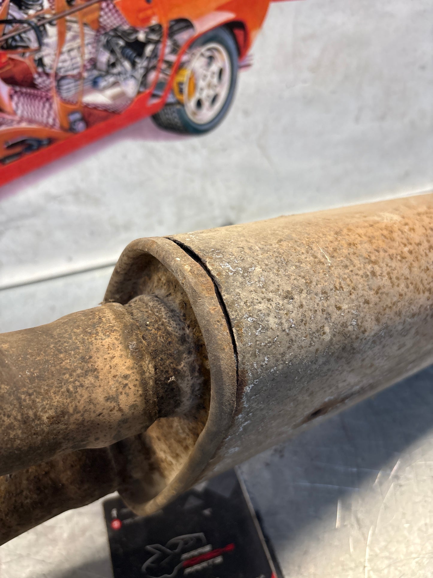 Porsche 928 middle exhaust silencer, 92811109601 used