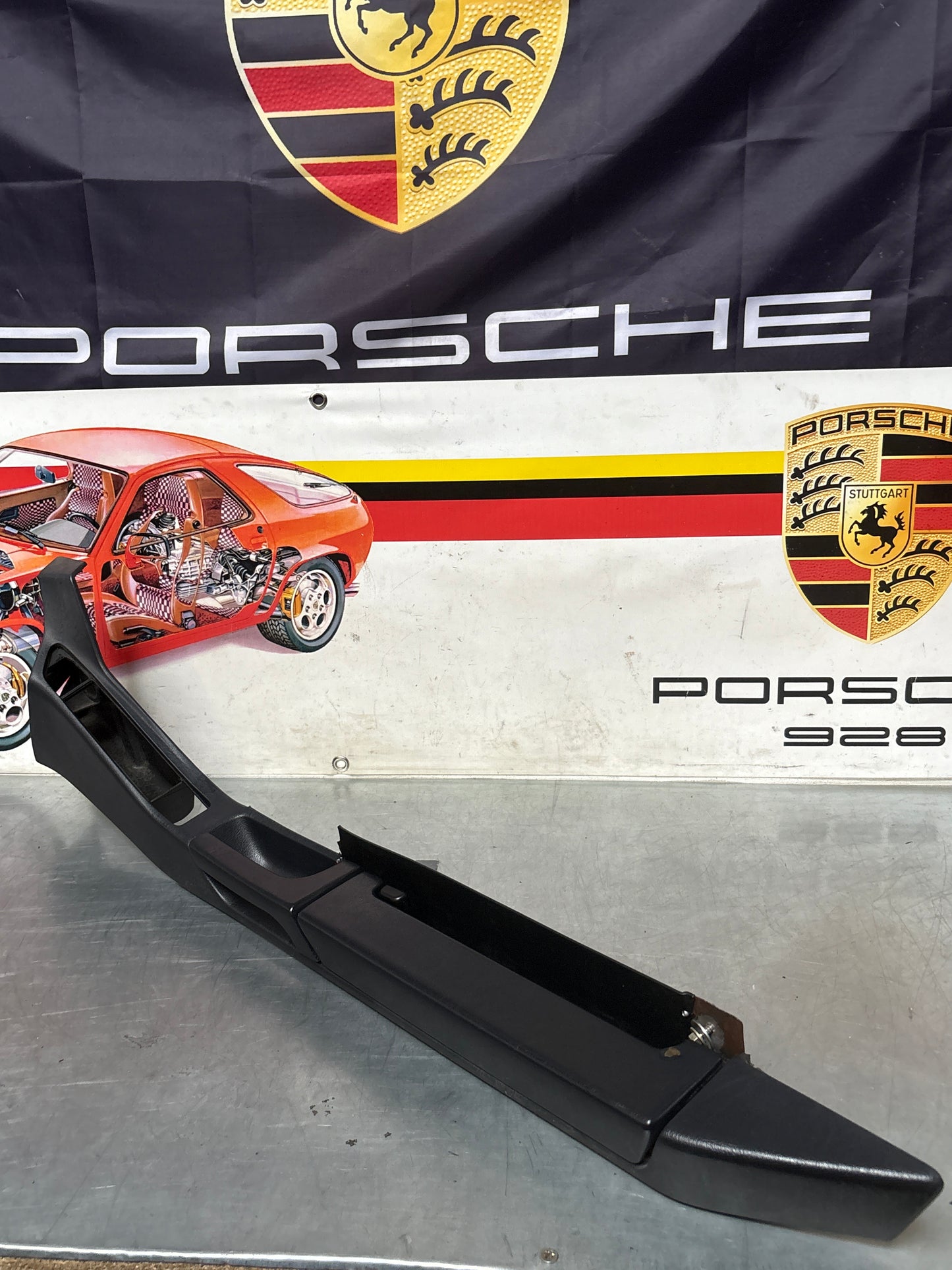 Porsche 928 marine blue door armrest, right, off side, 92855510203, used