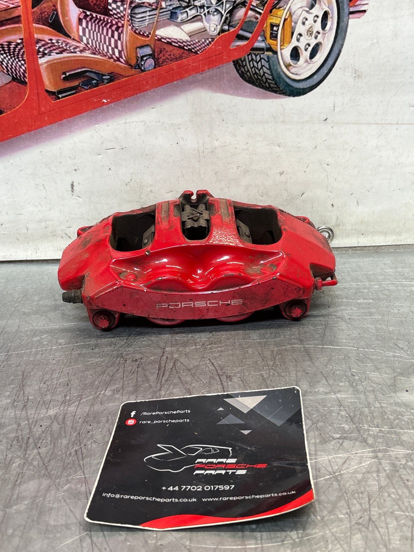 Porsche 911 997 Carrera / 981 Cayman S front left brake caliper, used 997351421/422