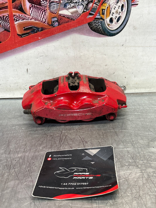 Porsche 911 997 Carrera / 981 Cayman S front left brake caliper, used 997351421/422
