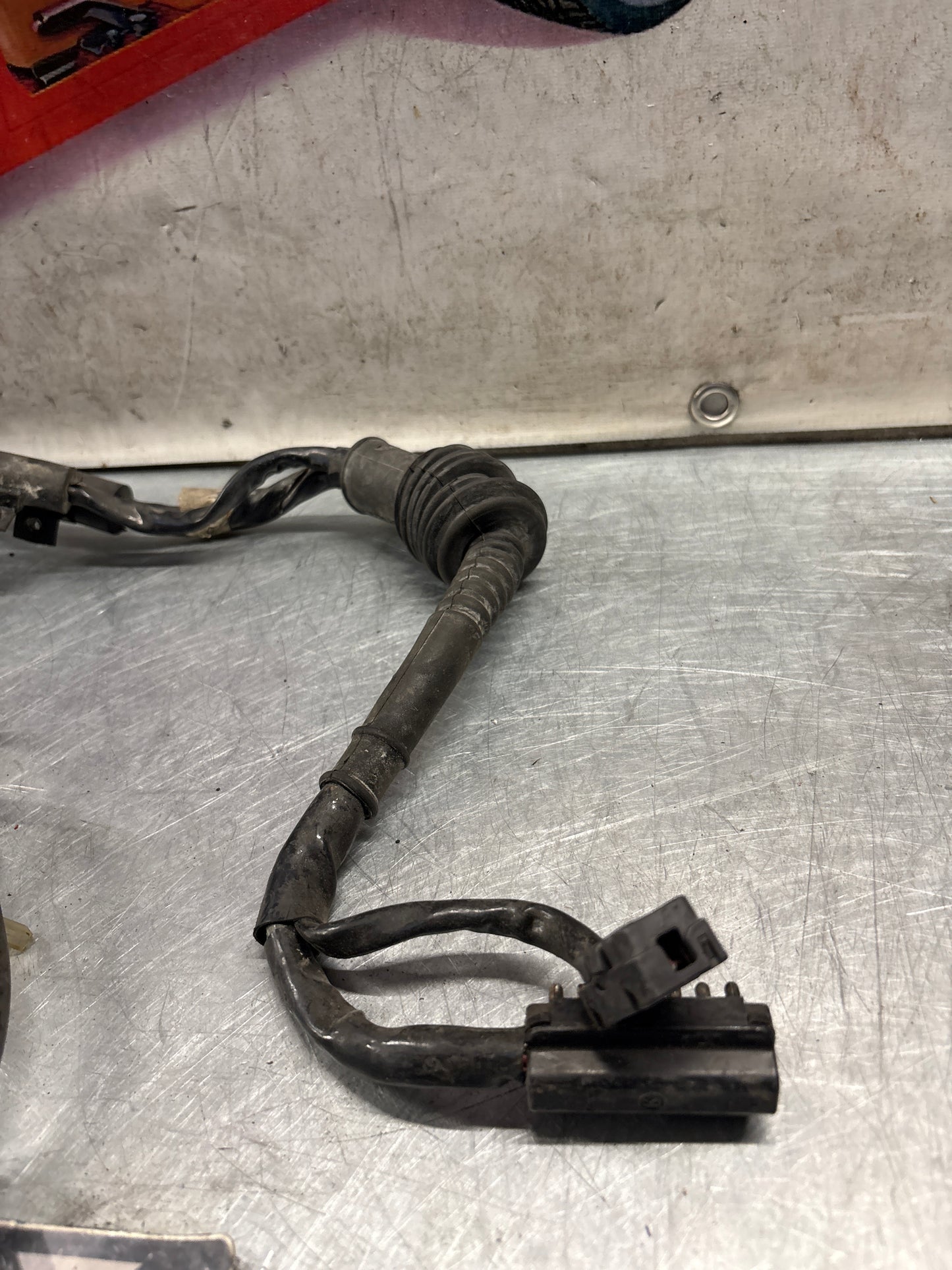 Porsche 964 LHD driver side mirror loom cut, used 96461216601