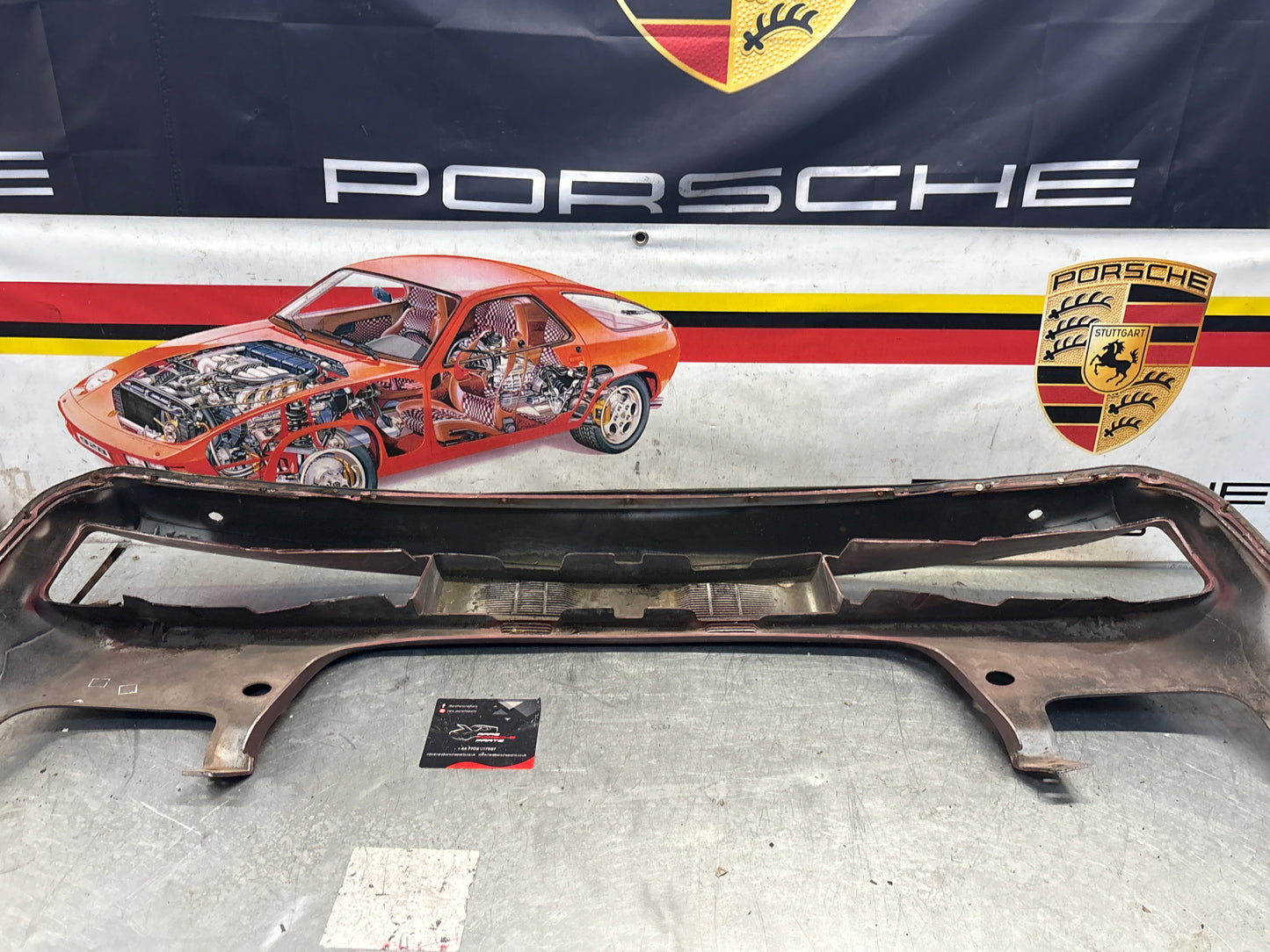 Porsche 928 front bumper cover panel, used 92850501306