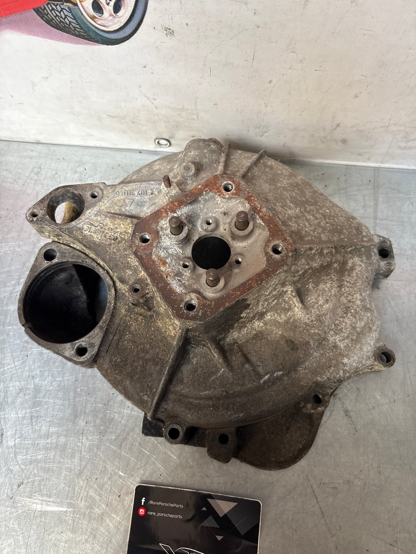 Porsche 924 Turbo bell housing, used 9311164012R