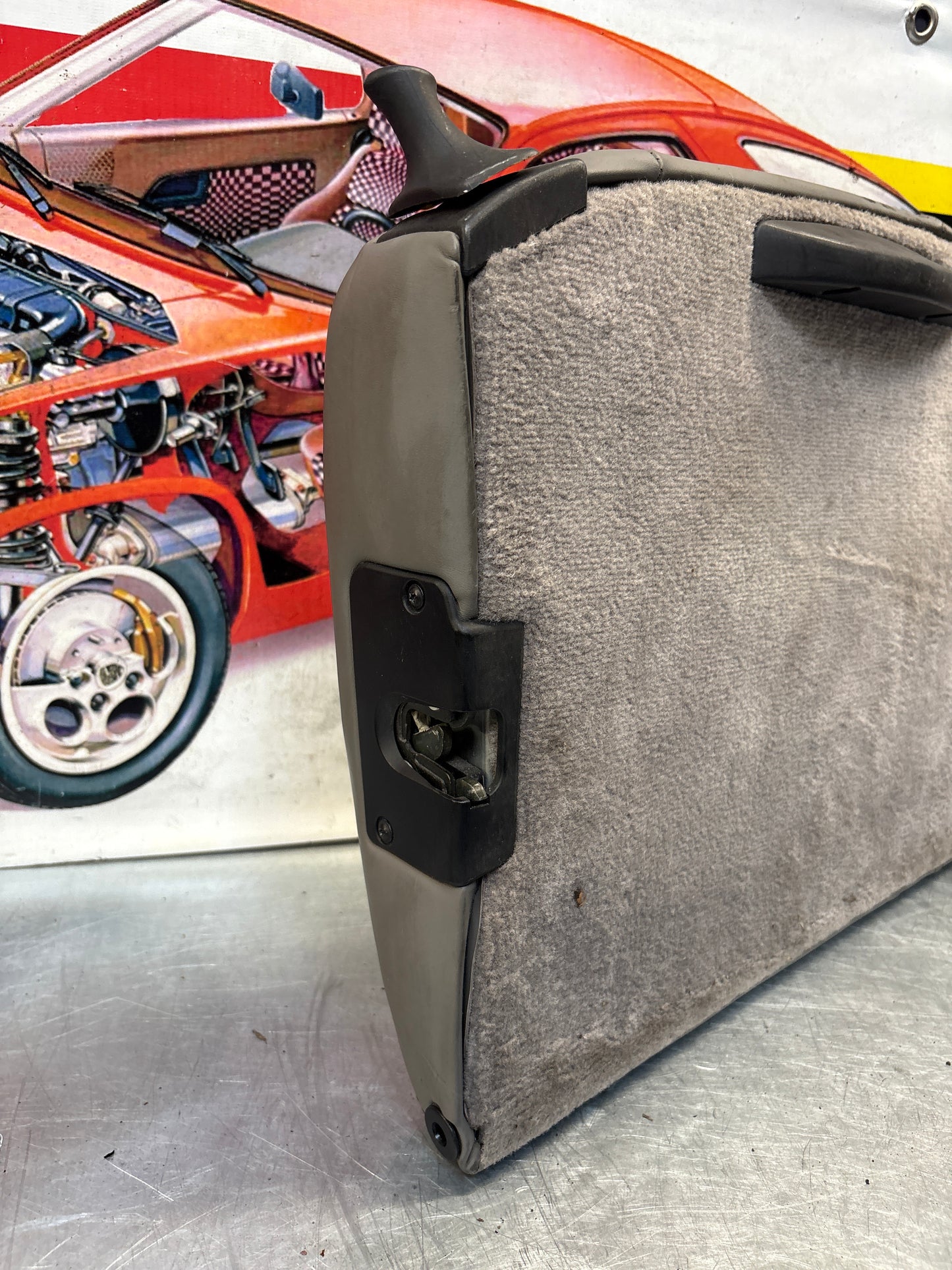 Porsche 911 996 rear left seat  backrest, grey, used 99652222101