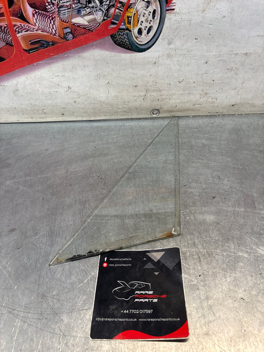 Porsche 914 side window clear glass, used, left side 91454202310