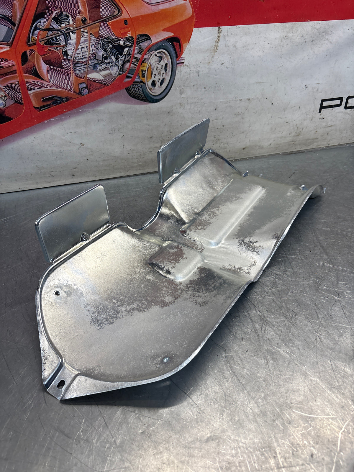 Porsche 924 924S 944 2.5 N/A exhaust heat shield 94450313900, refurbished 