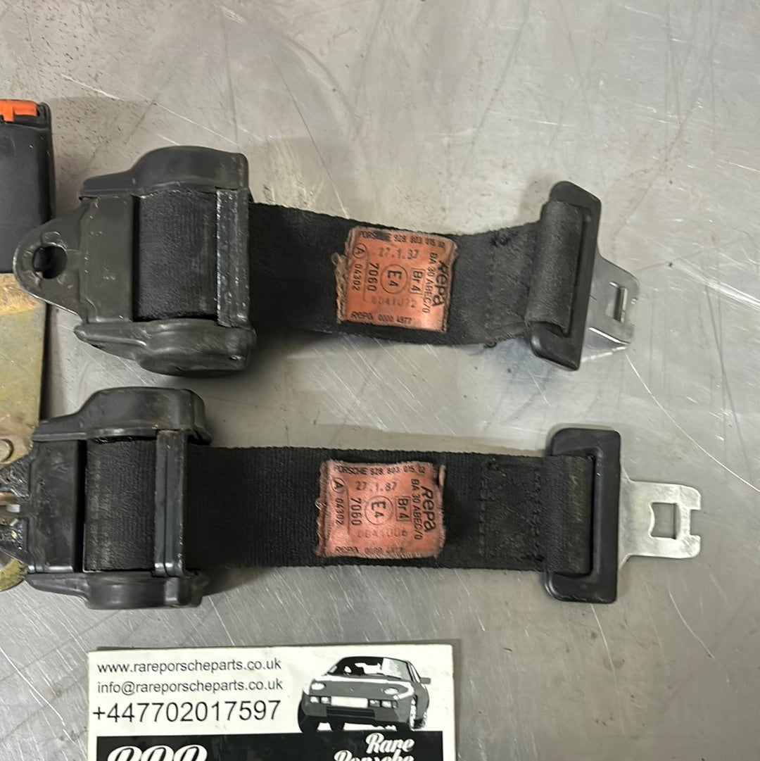 Porsche 928 pair of rear seat belts used 92880301502