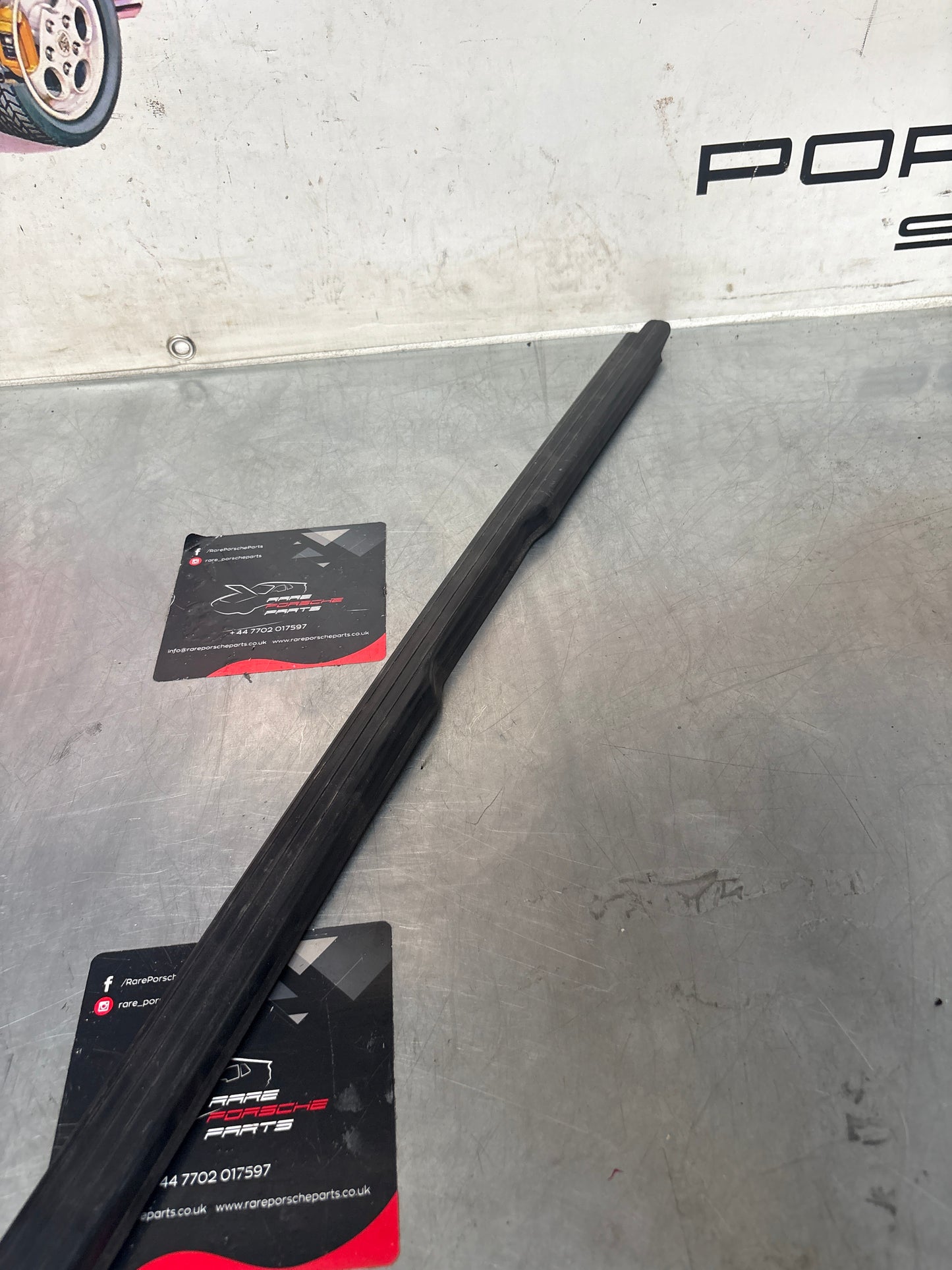 Porsche 944 convertible, cabrio left sill trim, scuff plate used 94455112100 no cracks