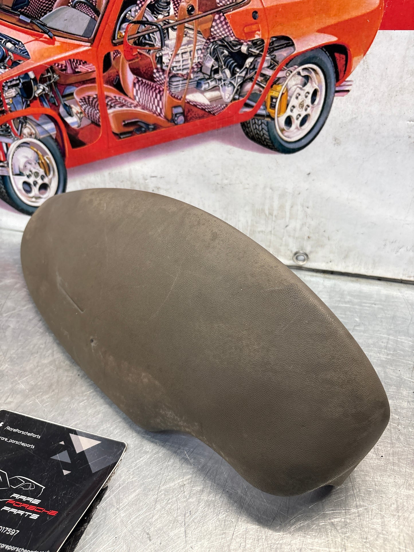 Porsche 911 996 dasboard cluster trim, used, grey 99655205902