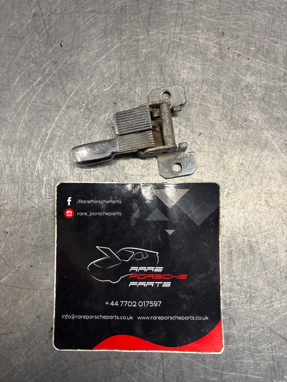 Porsche 914 right side inner door handle, used 411837072
