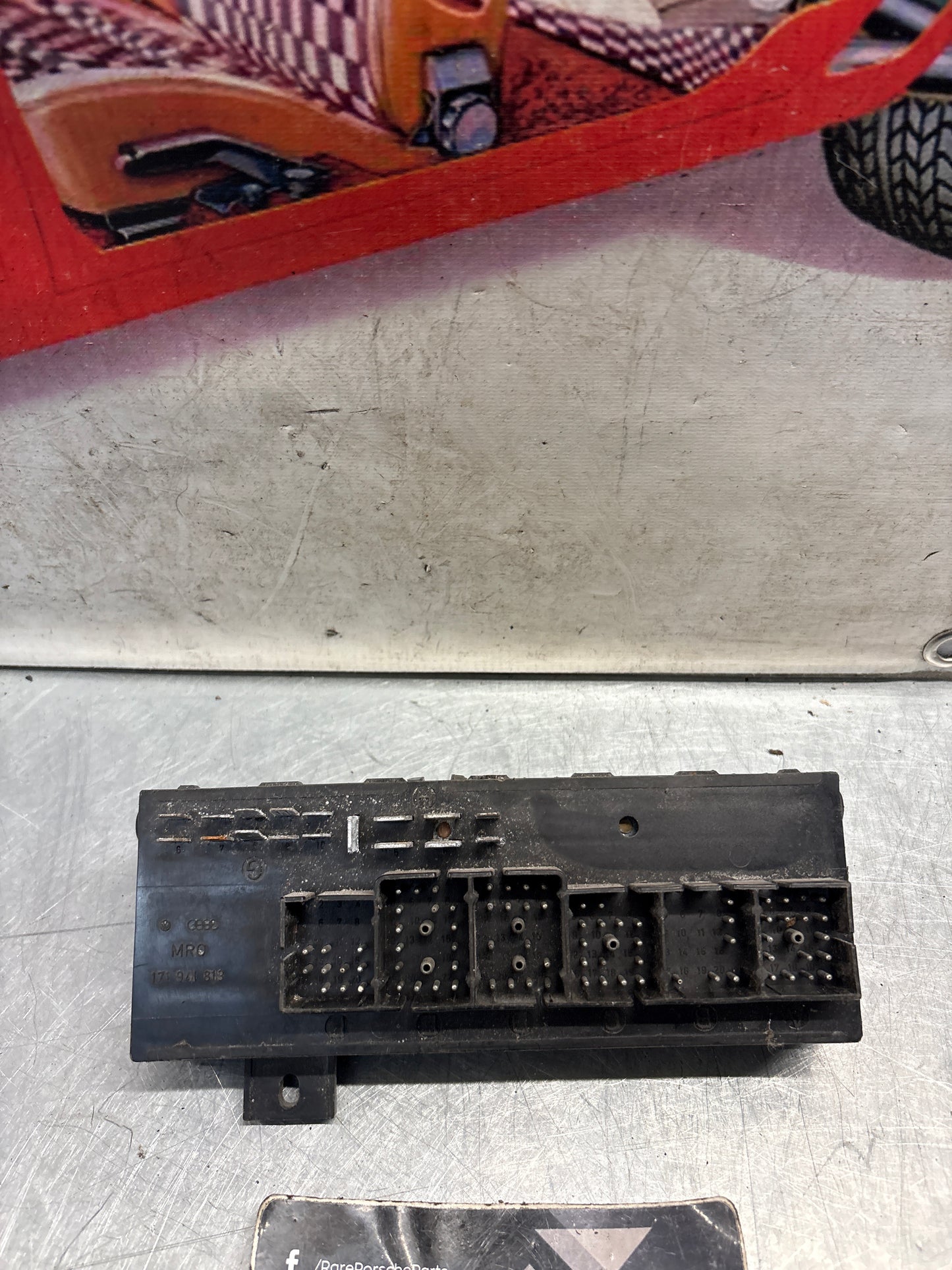 Porsche 924 944 relay fuse board, used 171941813