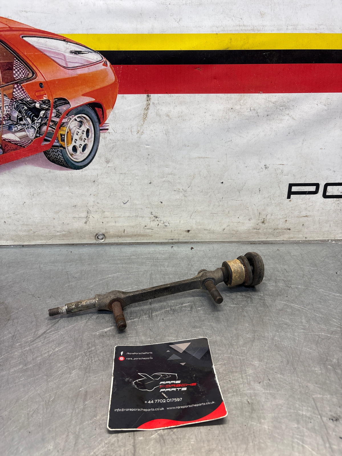 Porsche 928 control arm axle, used 92834143108