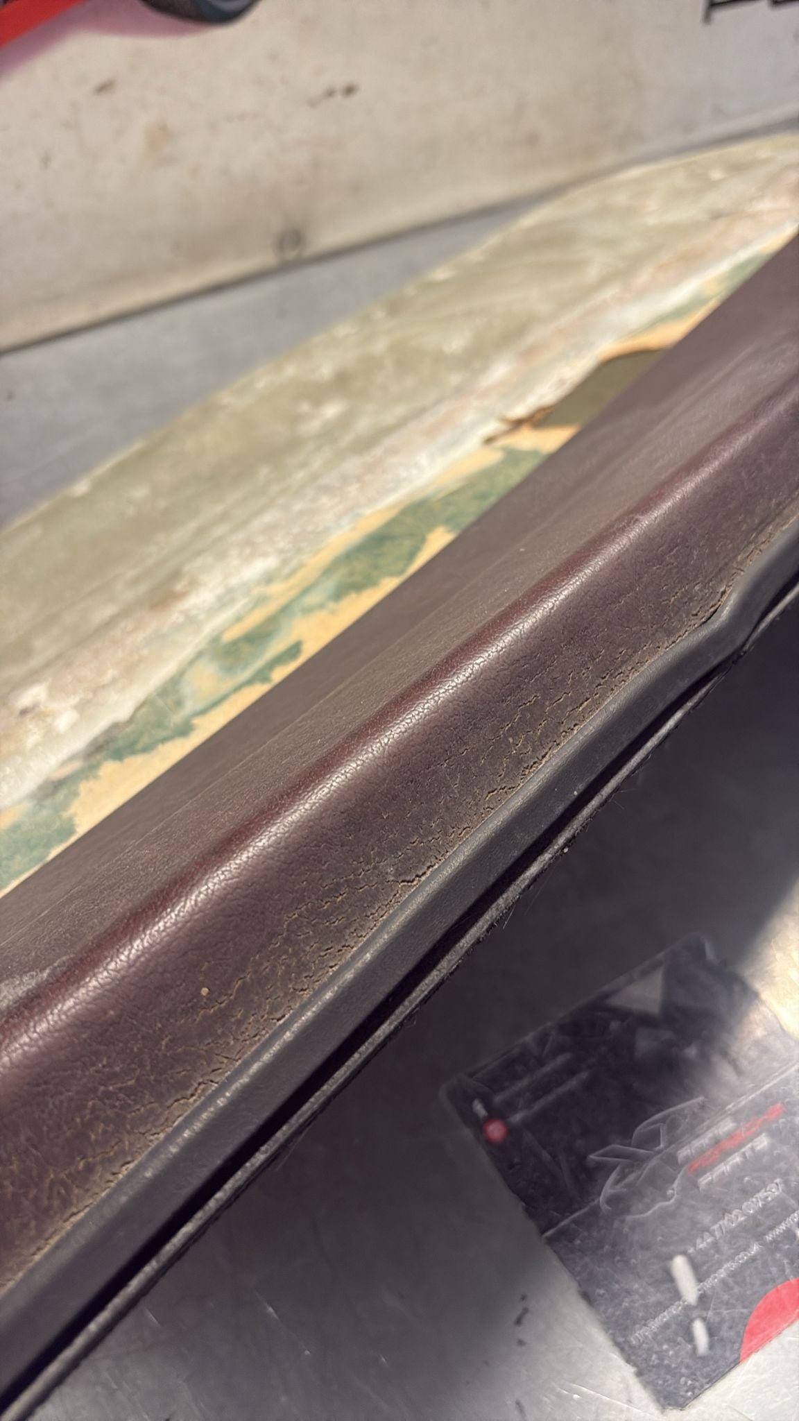 Porsche 924 / 944 early right manual Used door card, brown, 477867012 no fabric!, spares or repair