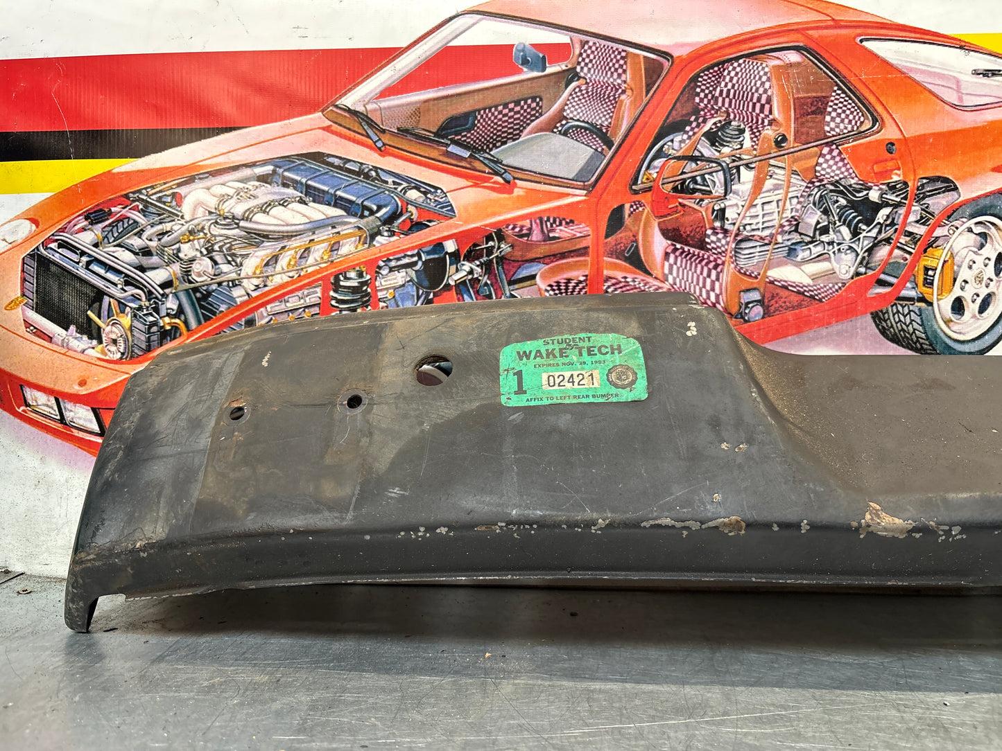 Porsche 914 rear bumper, used 91450509110