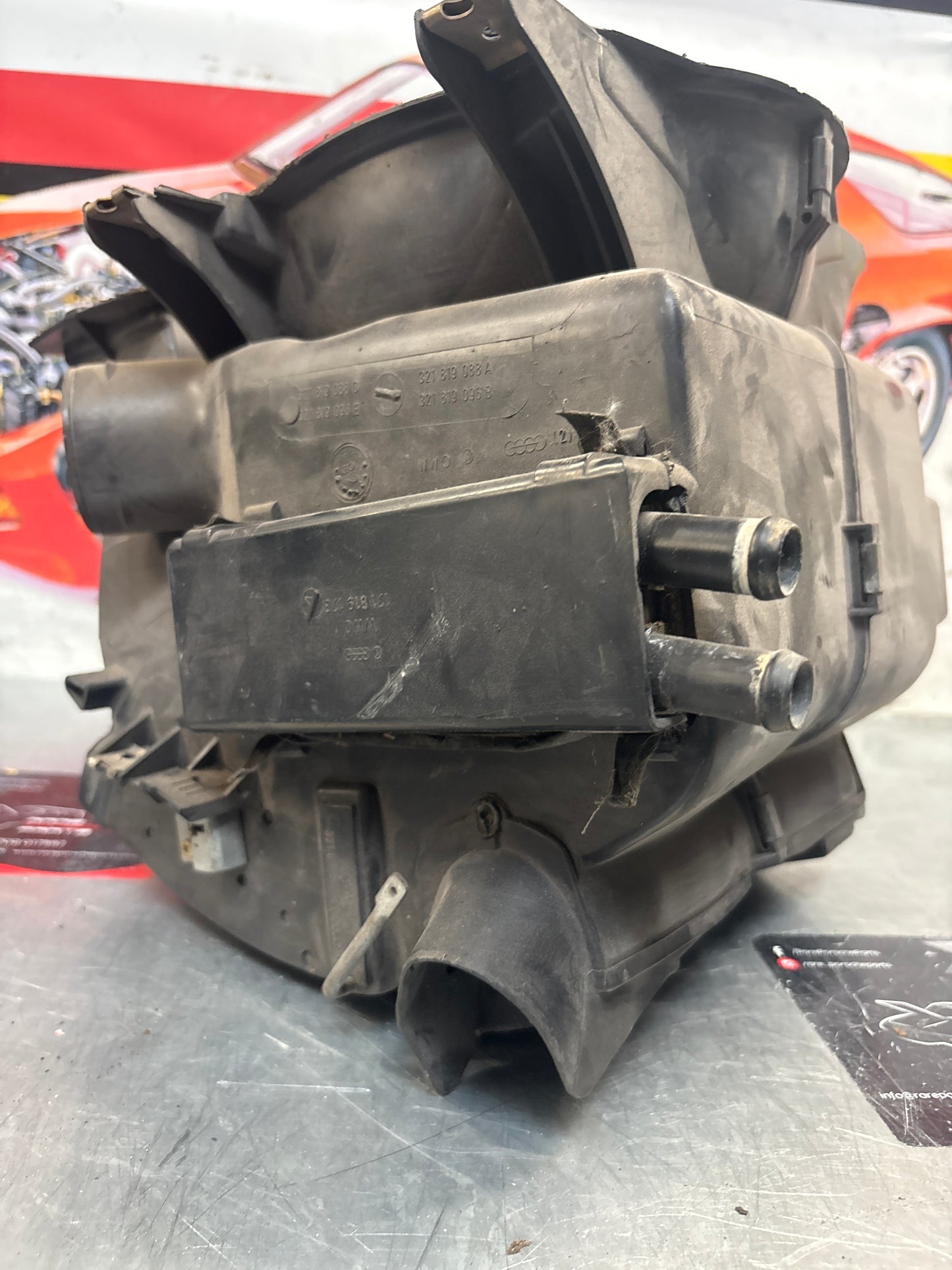 Porsche 924 80-85 944 82-85.5 heater blower fan assembly, complete 321819096 / 321819088 / 321819087 / 321819095 used