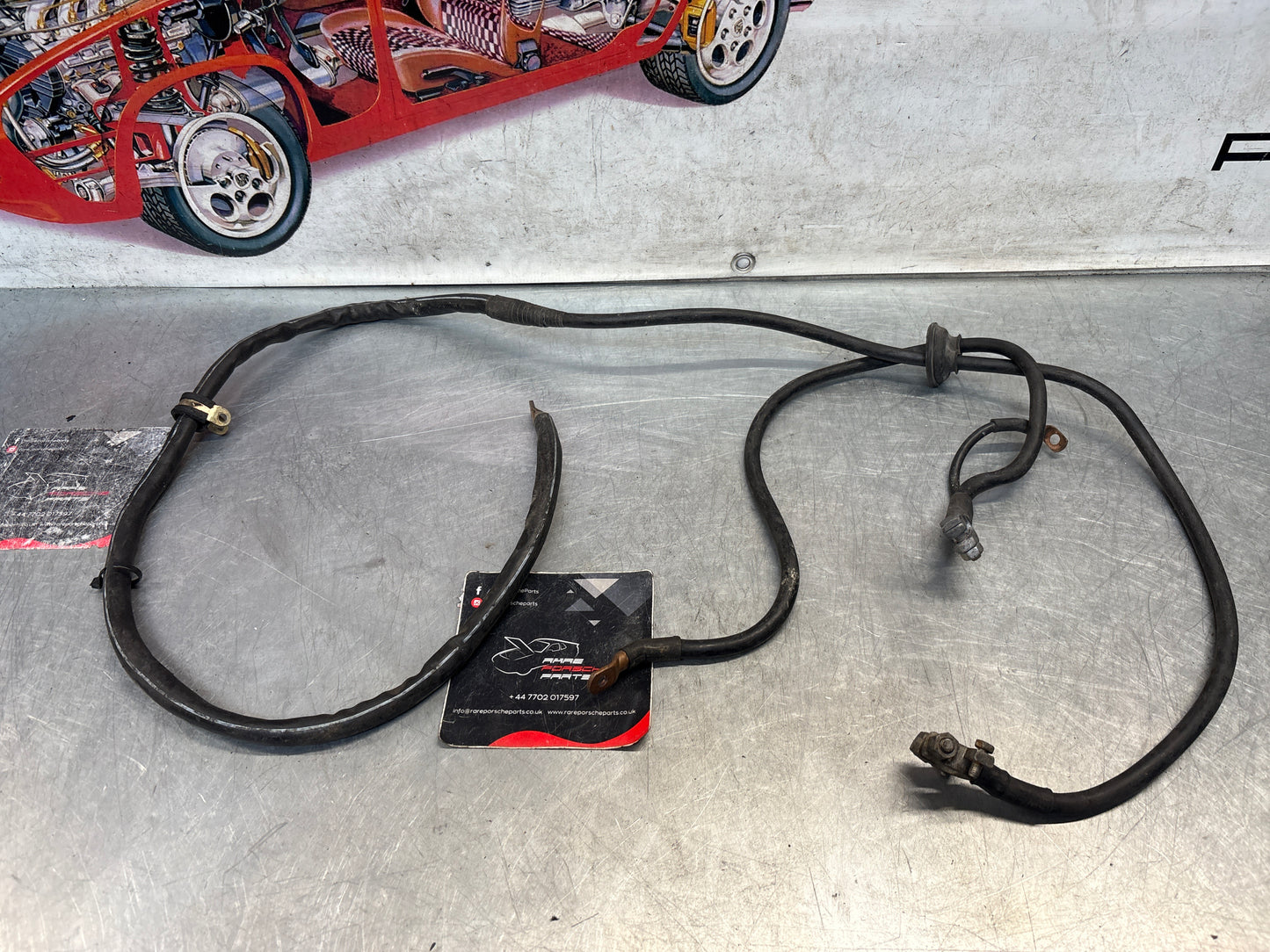 Porsche 924S / 944 battery starter wiring harness, used 94461202701