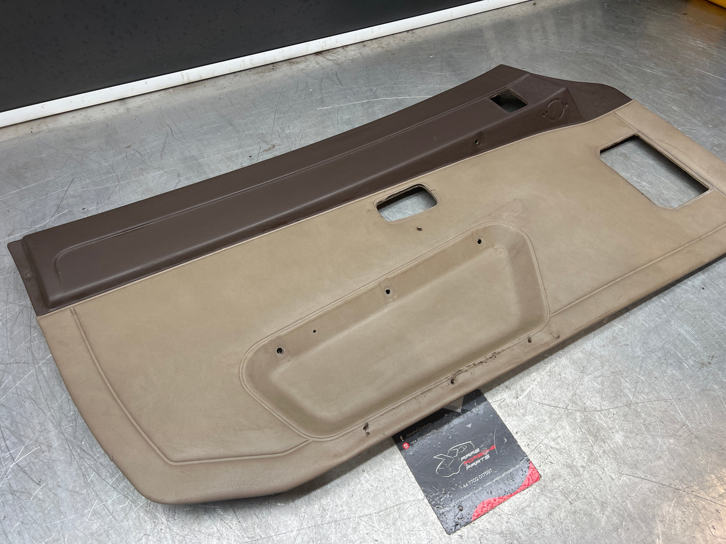 Porsche 924/944 early Porsche brown / cream door card used condition left side, Rhd, 478867011