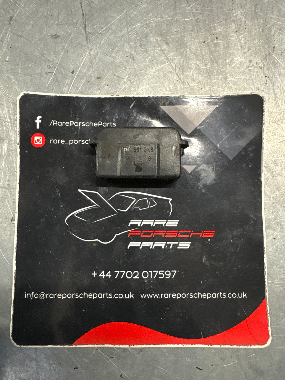 Porsche 914 seat rail end plug, used 311881349