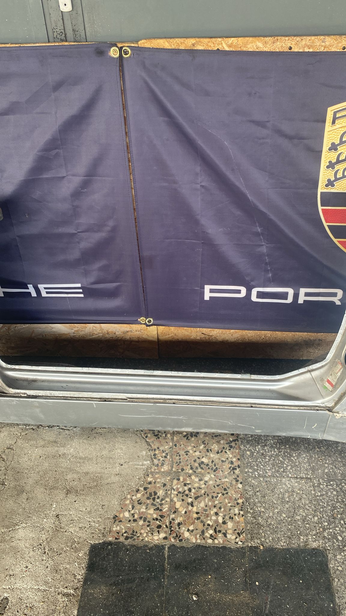 Porsche 944 left sill section with A pillar 94450361102