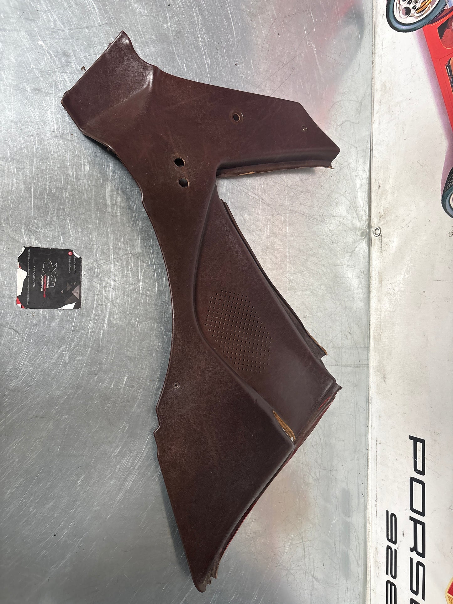 Porsche 944 924 brown rear interior C Post trims/cards. Quarter panel trim used 94455502101 94455502201