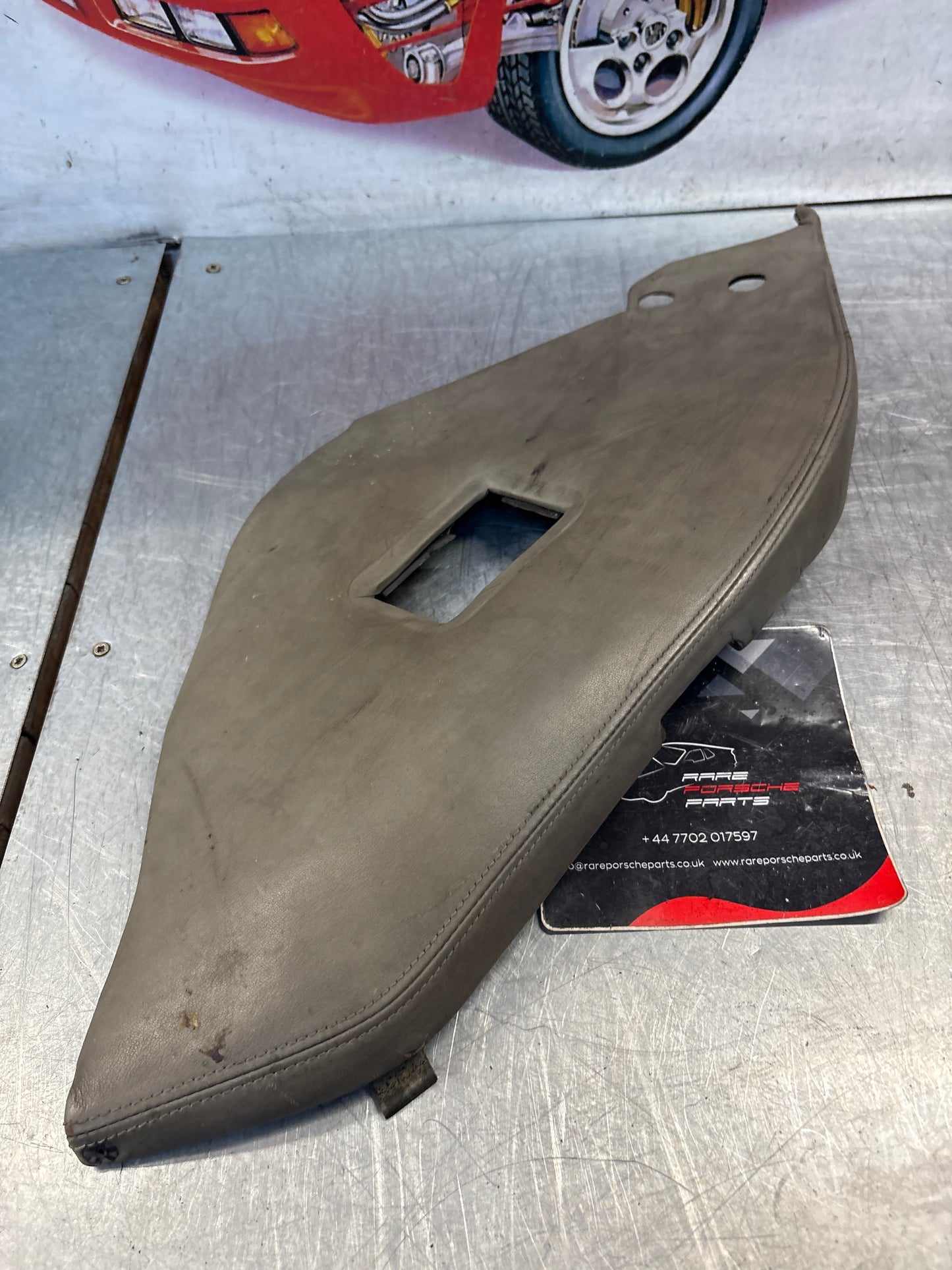 Porsche 928 Rear Seat Side Panel Left, grey, used 92852204104