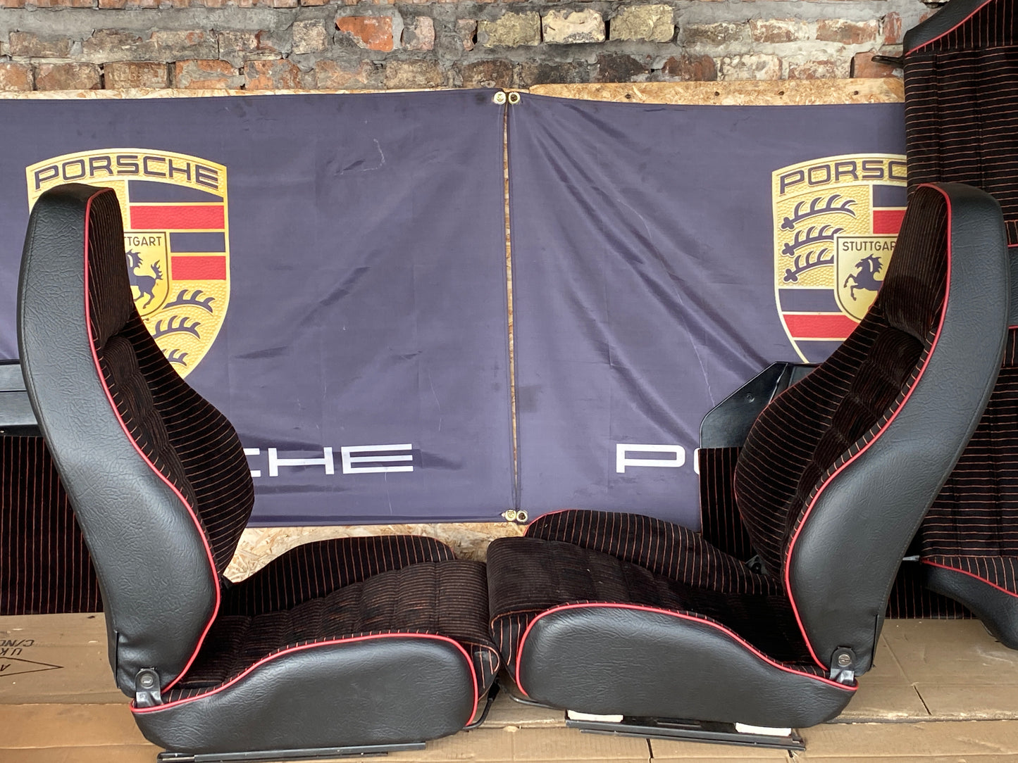 Porsche 924 Carrera GT Seat set with door cards, refurbished