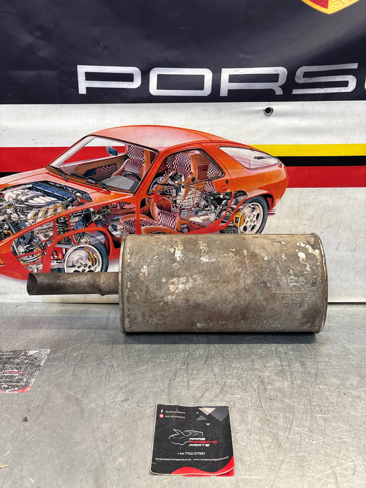 Porsche 924 rear muffler, used 477253127D