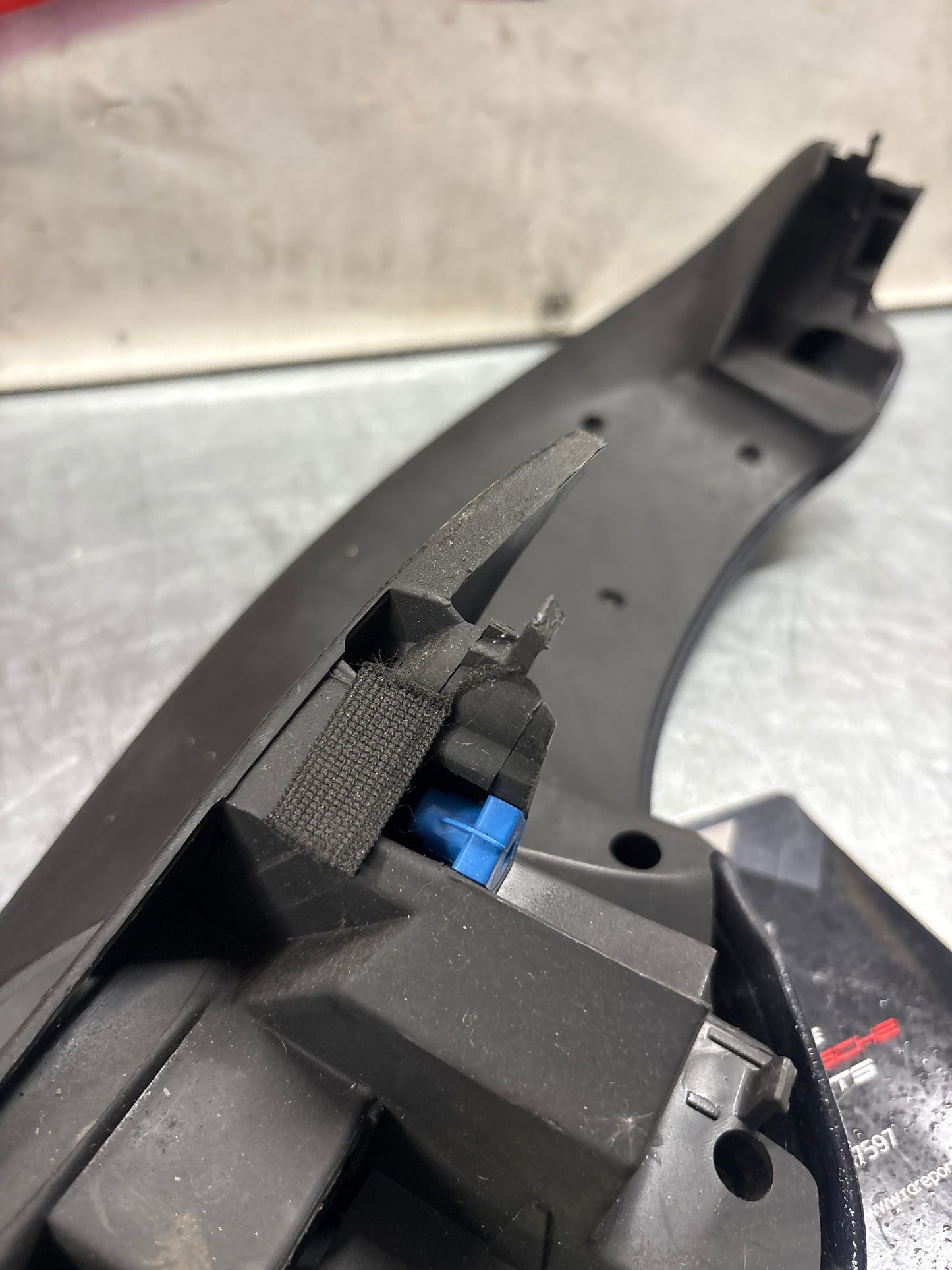 Porsche Boxster 986 RHD dashboard cluster trim,blue used 98655205600 / 98655205601