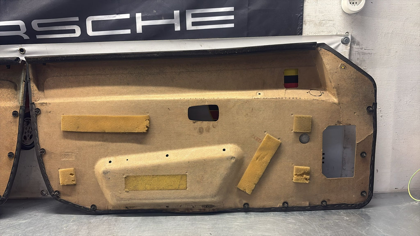 Porsche 924 / 944 Pair of early electric door cards, LHD 477867012 / 477867011