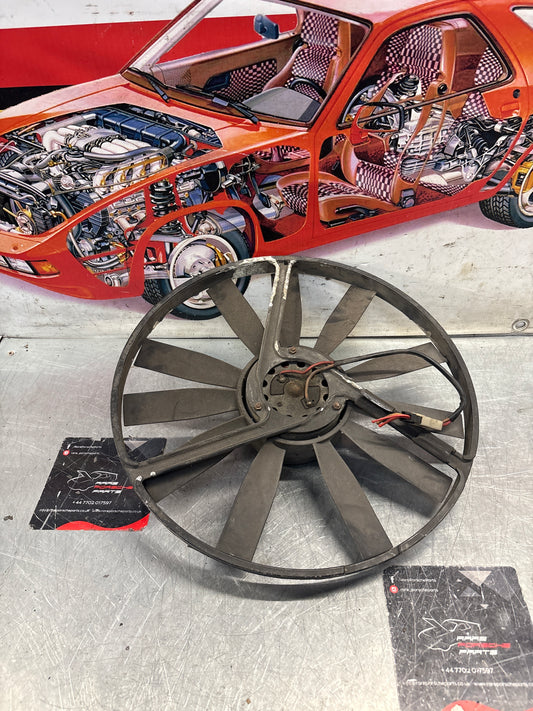 Porsche 928, 80- Air conditioner condenser  cooling  fan, genuine 92862410301 used