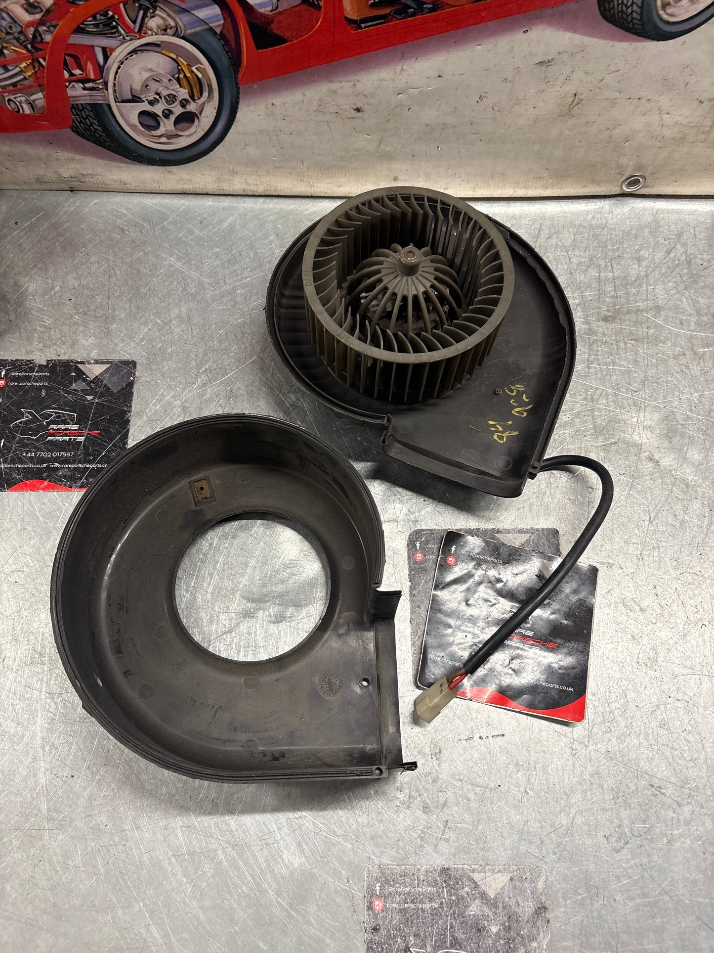 Porsche 928 Blower motor, used, tested 92857426704 / 92857426904