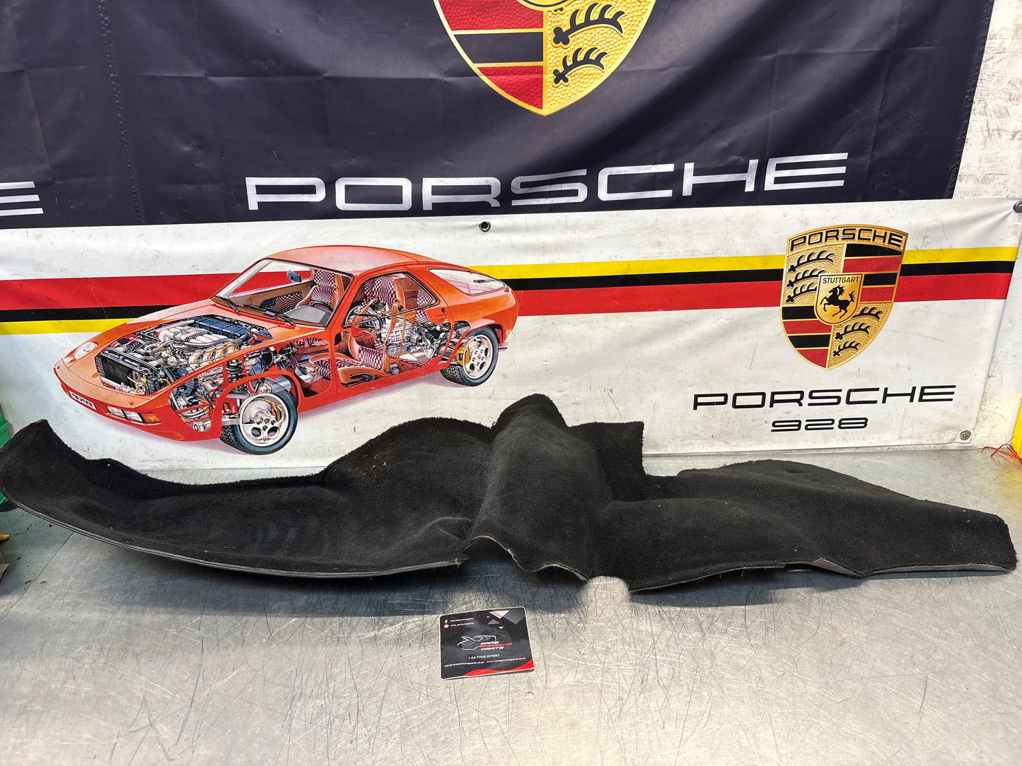 Porsche 924S 944 85.5- side trim panel, right, O/S black 94455508401 used