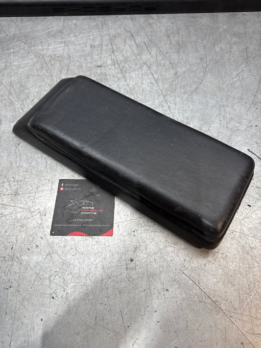 Porsche 928 92755572903 Central armrest cassette compartment black, used RHD