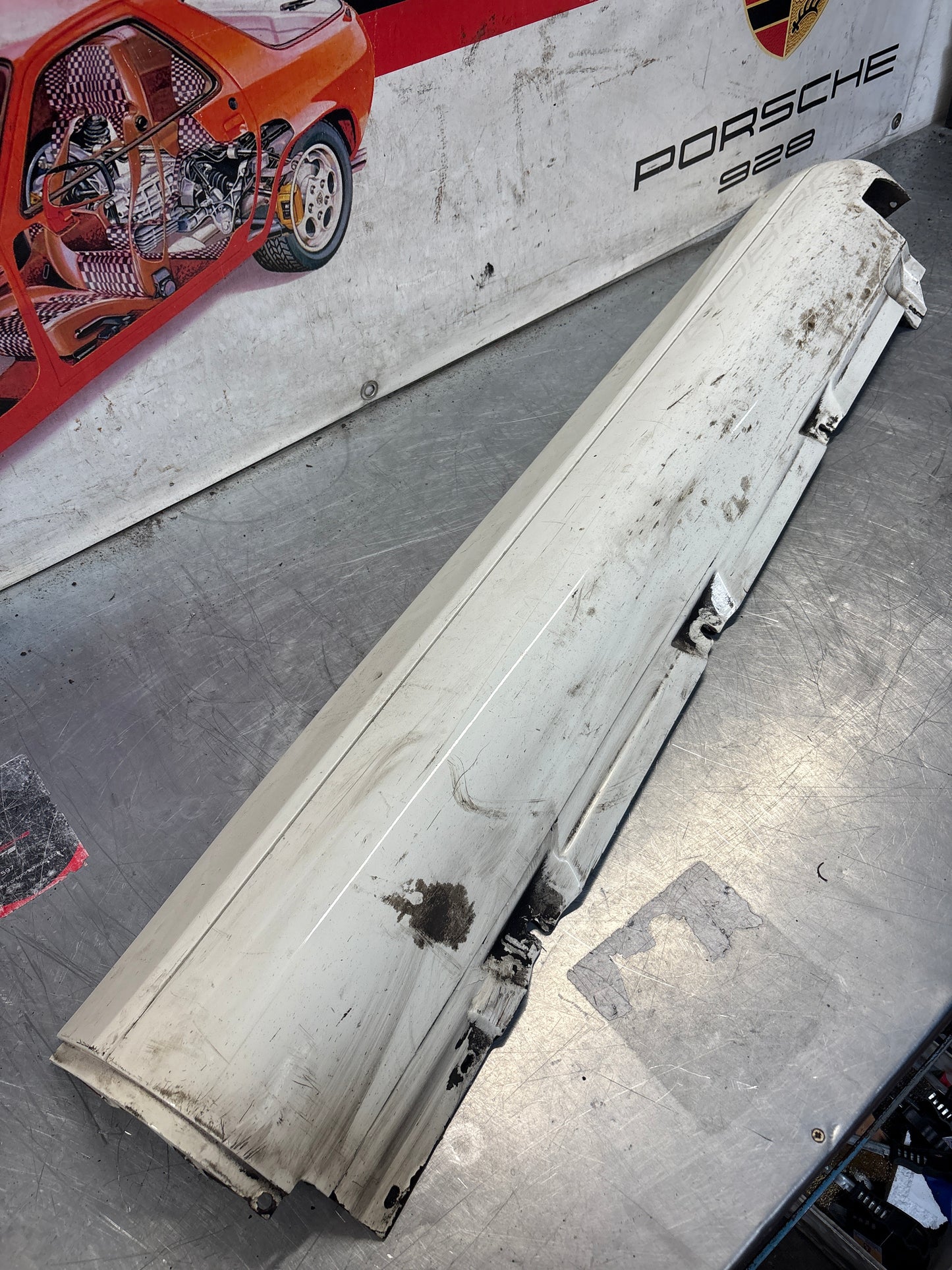 Porsche 911 964 right side sill cover, used 96455919401