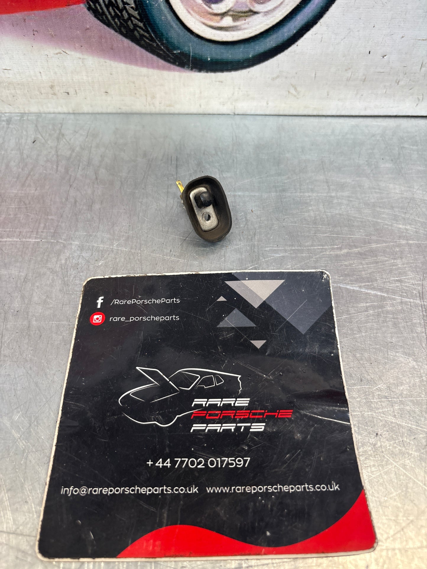 Porsche 924 / 944 / 928 / 968 door contact switch, with rubber  used 96861360100 / 94461311400