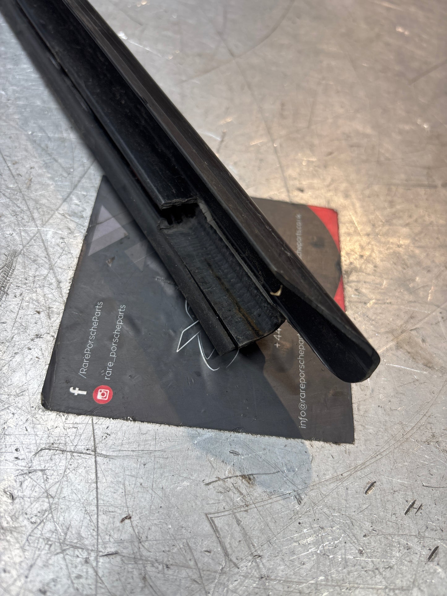 Porsche 944 convertible, cabrio left sill trim, scuff plate used 94455112100 no cracks