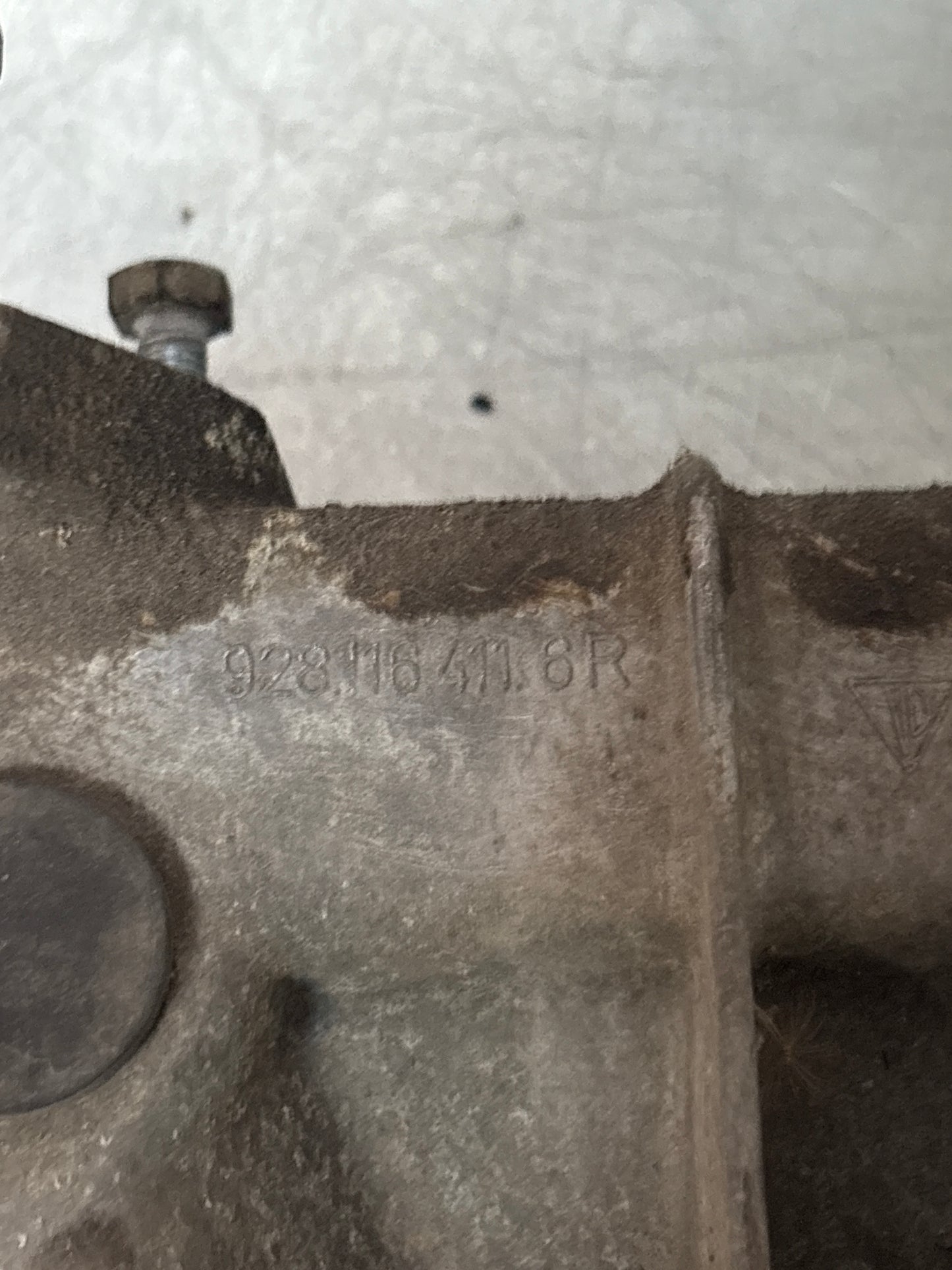 Porsche 928 Bell Housing Bottom Cover, used 9281164116R