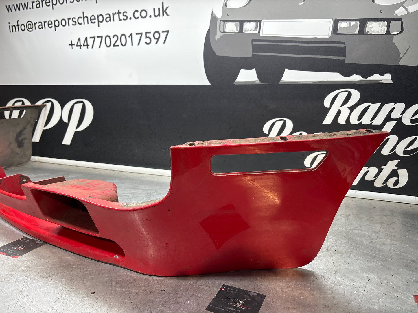 Porsche 944 USA Front spoiler, valance with fog light used 93150537101