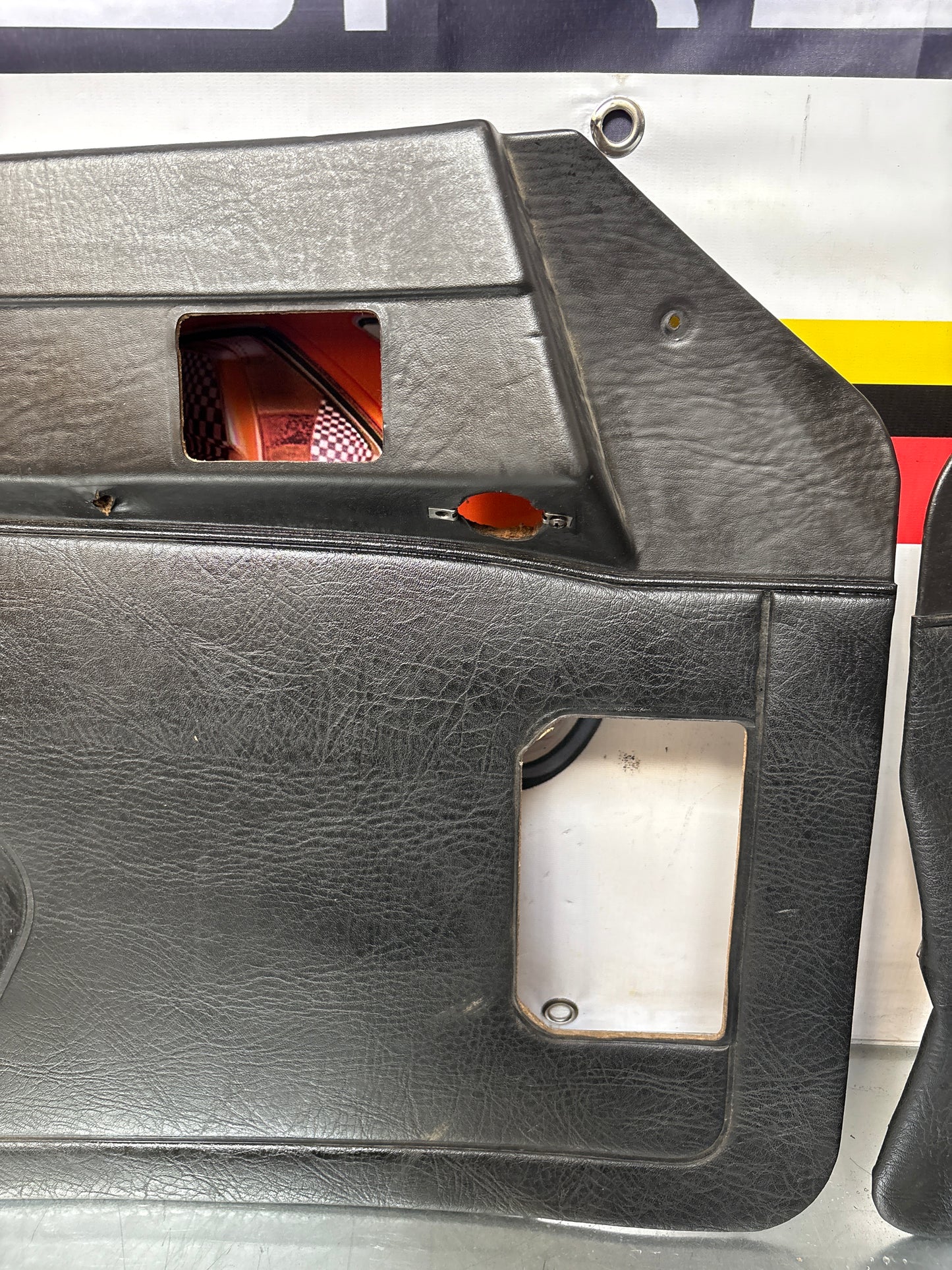 Porsche early 924 / 944 pair of Used black doors, LHD 477867011 / 477857012