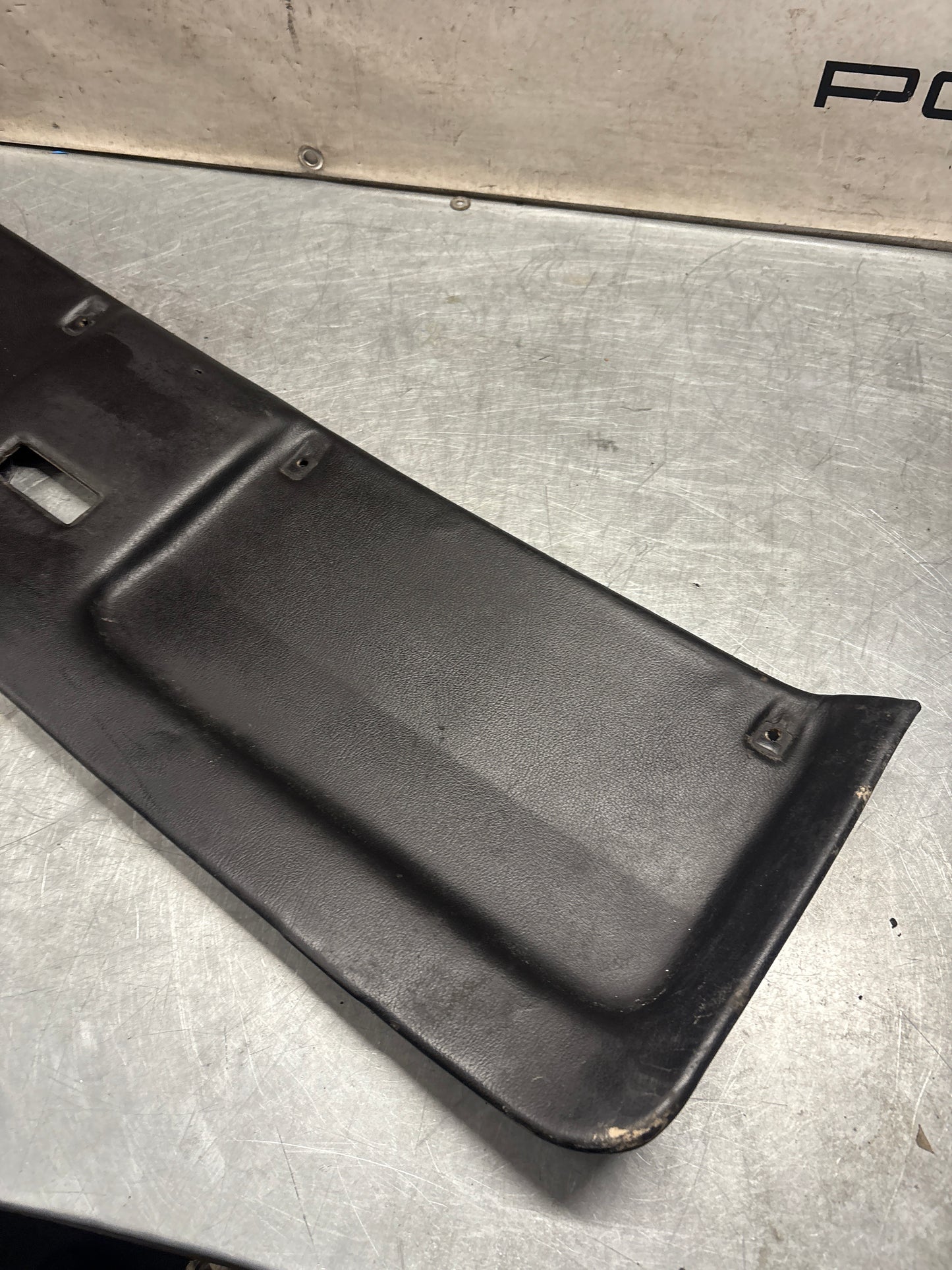 Porsche 928 sunroof mechanism cover trim, used, black 92855552702
