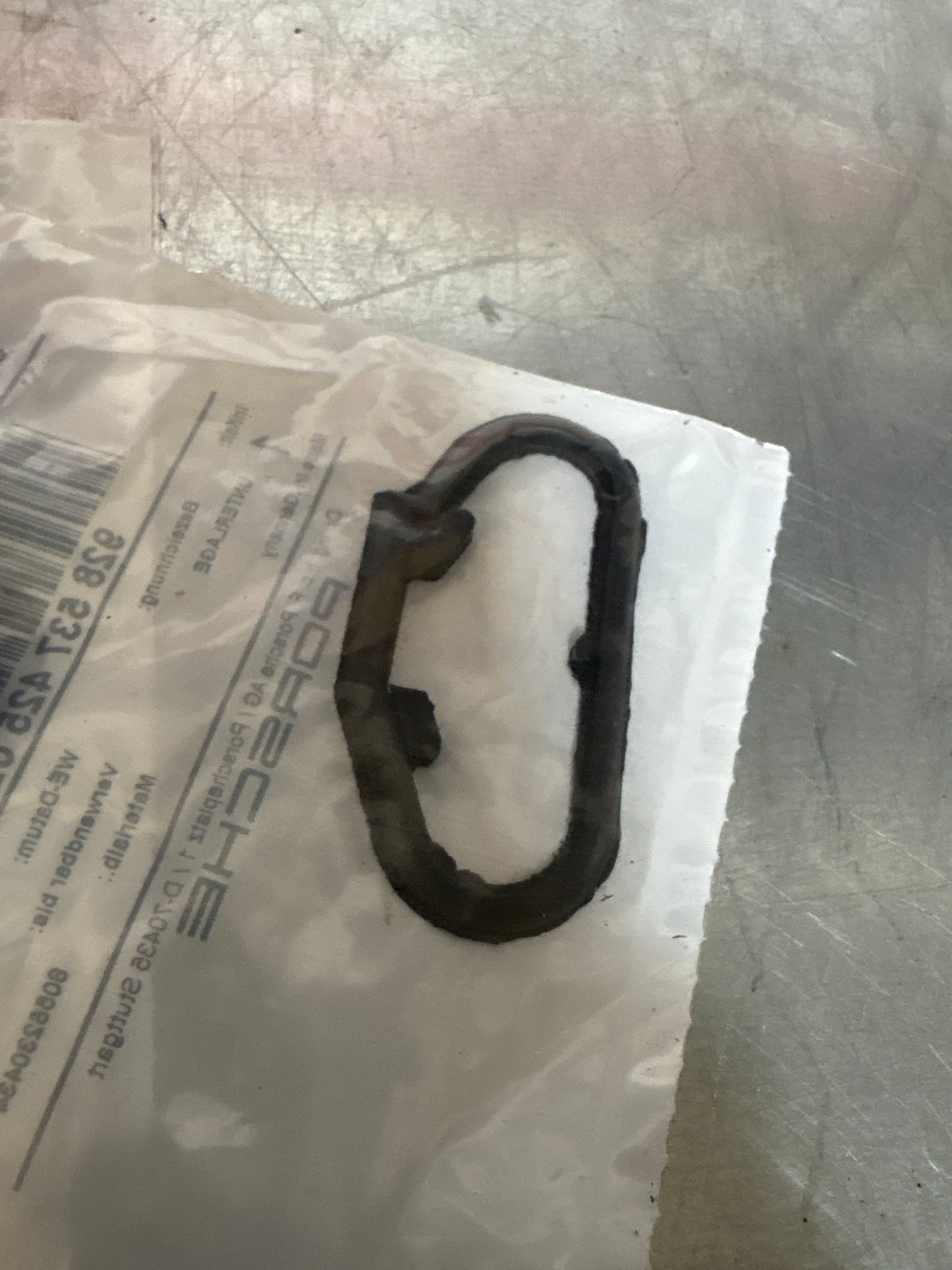 Porsche 928 / 924 / 944 / 968 left Door stop plate rubber seal 92853742502 new