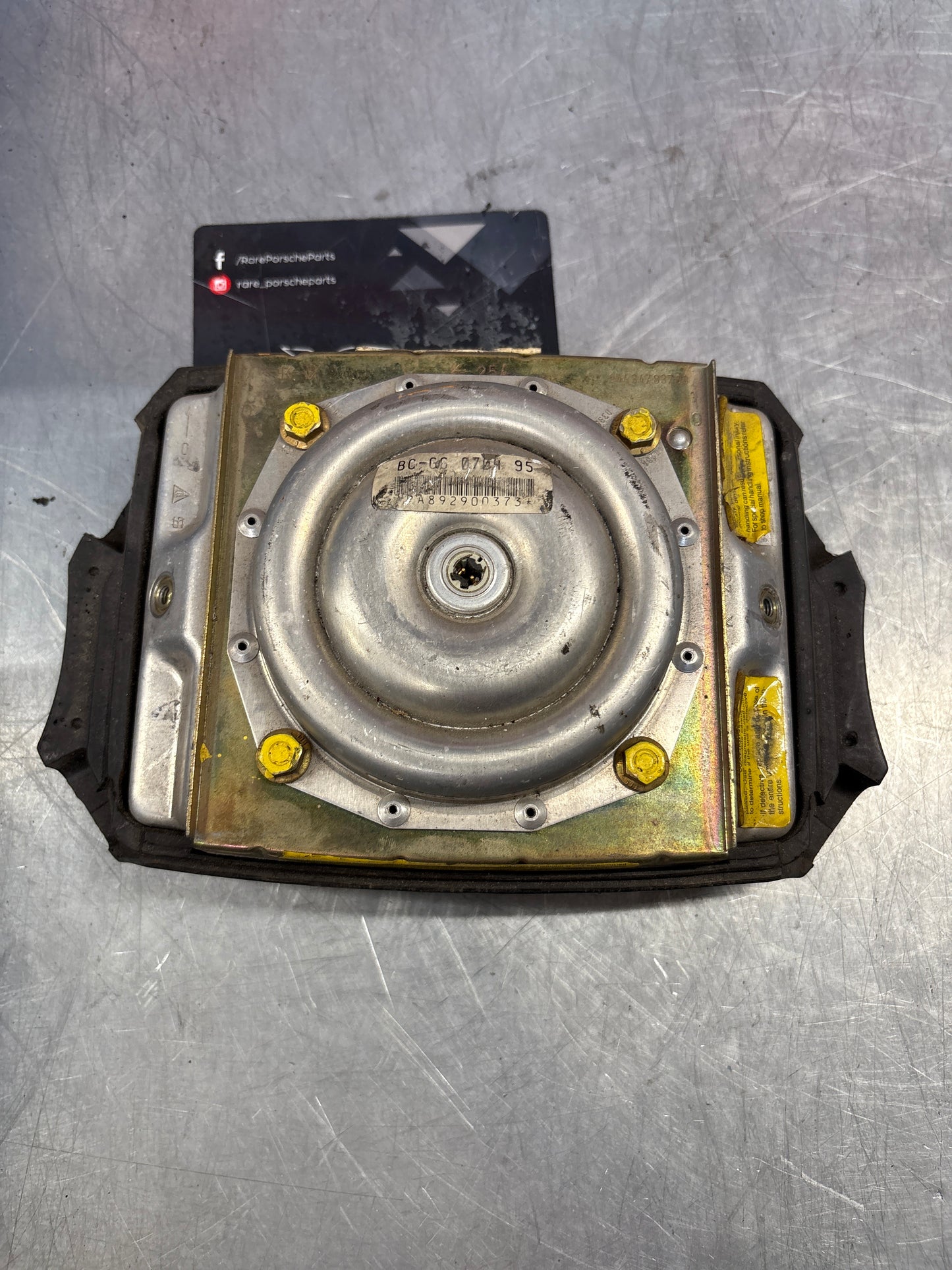 Porsche 911 964 Turbo driver airbag, black, used 94480305503
