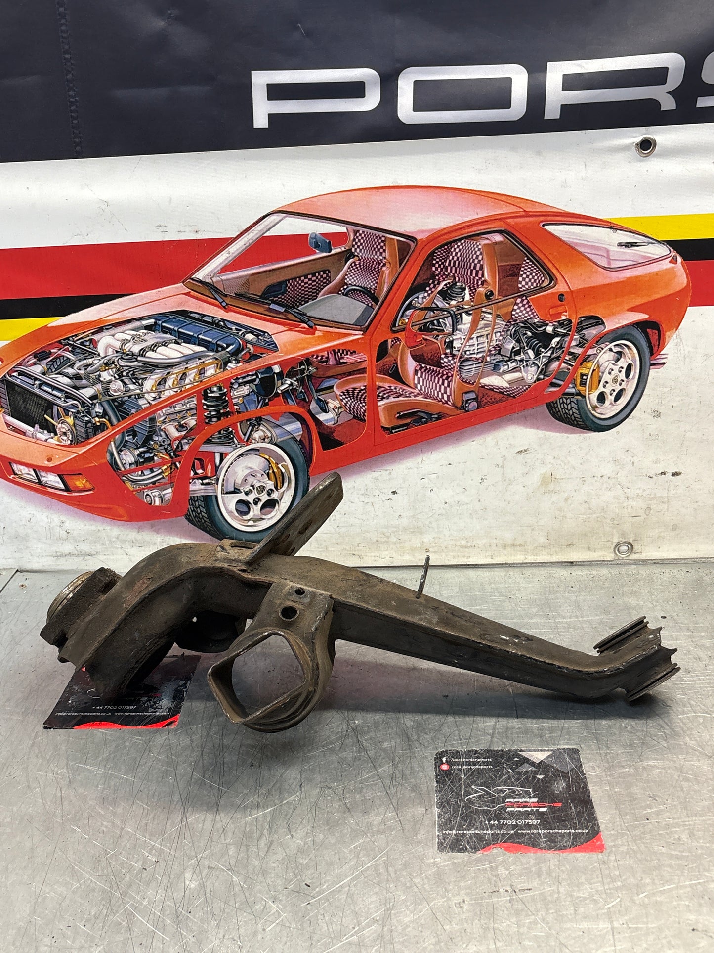 Porsche 924 944  -85.5 Rear right trailing arm,  used 94433102200