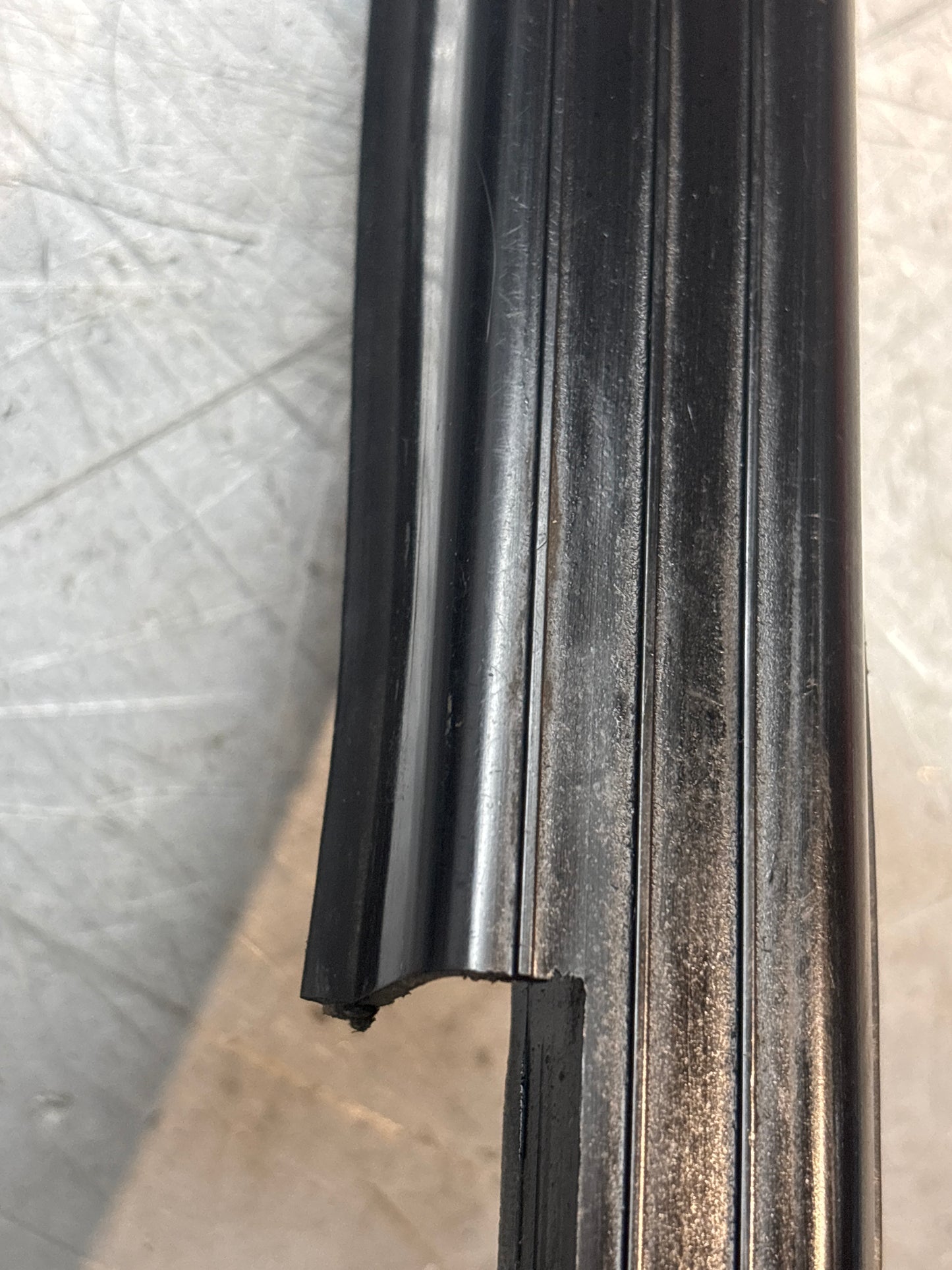 Porsche early 924/944 left sill trim, used 477853657A no cracks