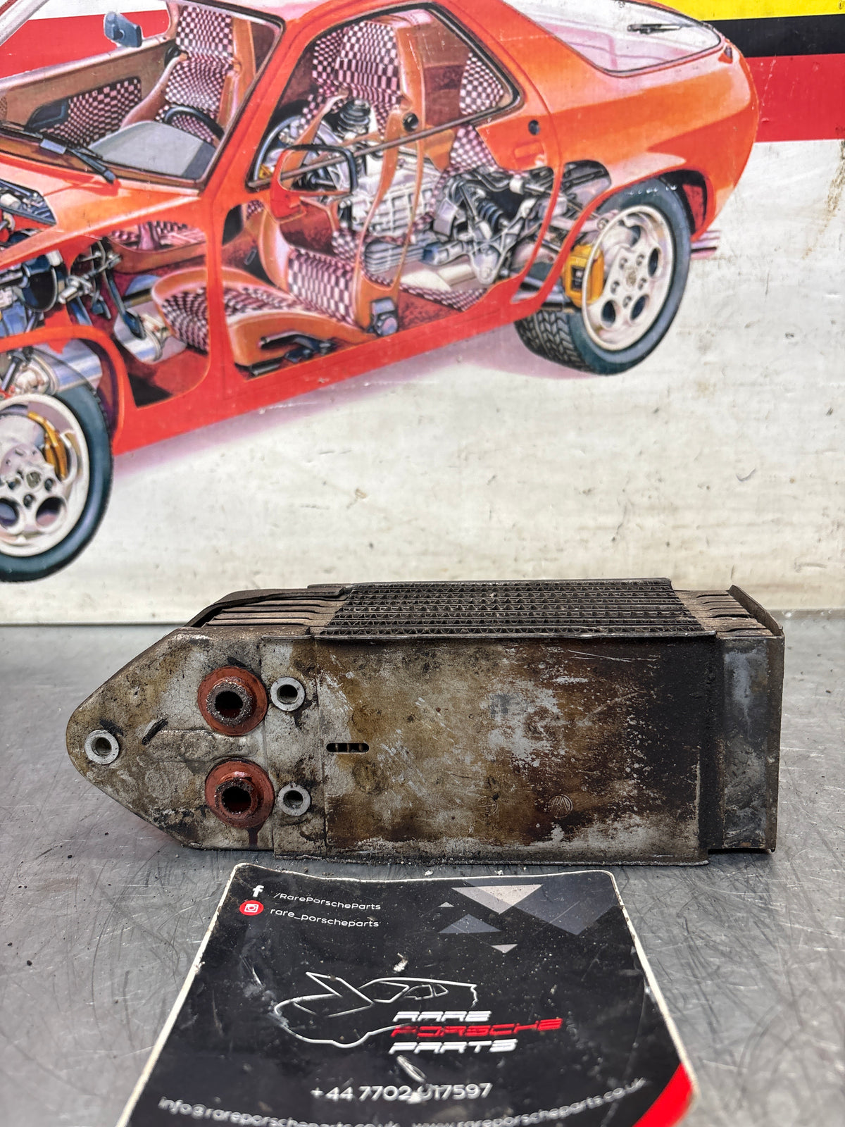 Porsche 914 oil cooler, used 021117021B