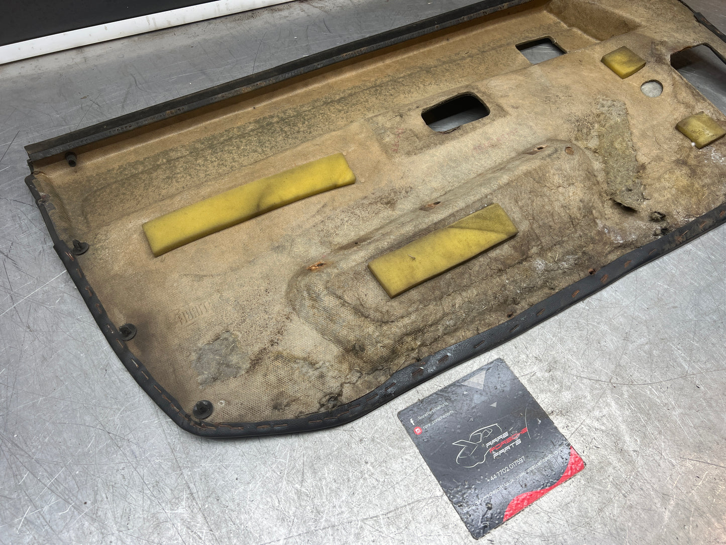 Porsche 924/944 early Porsche black door card used condition right side, Rhd, 478867012