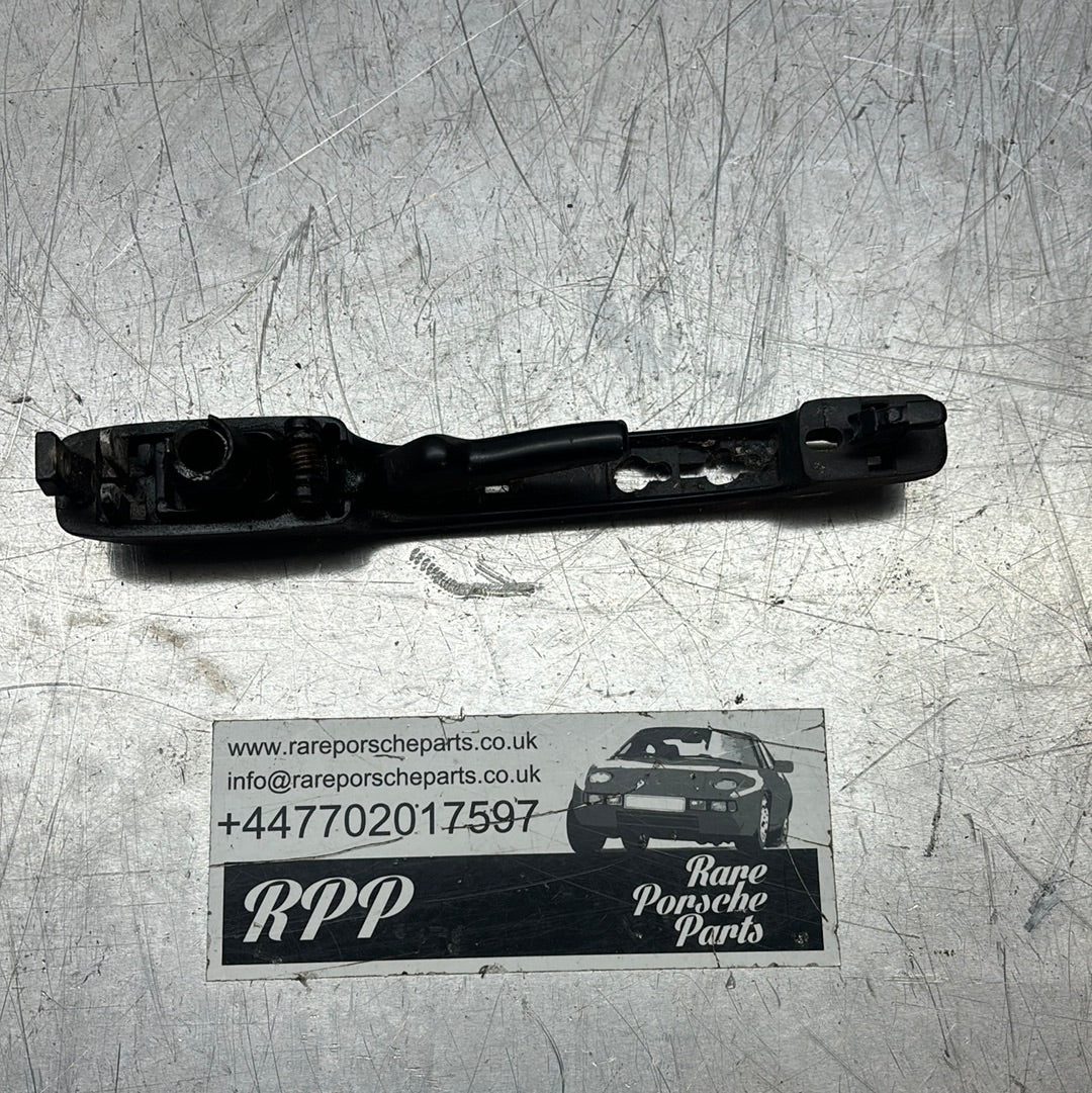 Porsche 924 944 Left passenger door handle without lock cylinder, used 94453890500, 477837037H