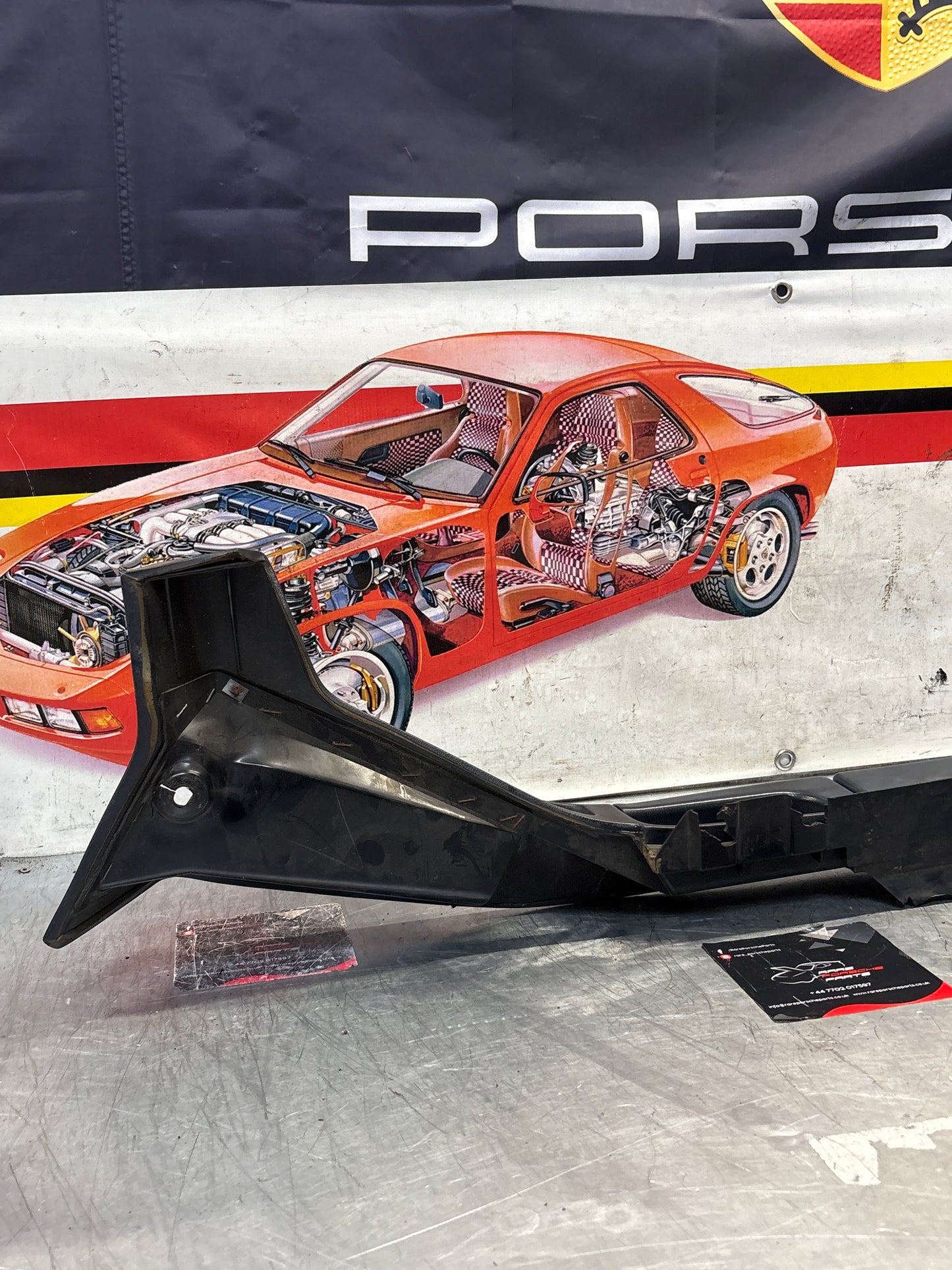 Porsche 928 blue door armrest, left, off side, 92855510103, used