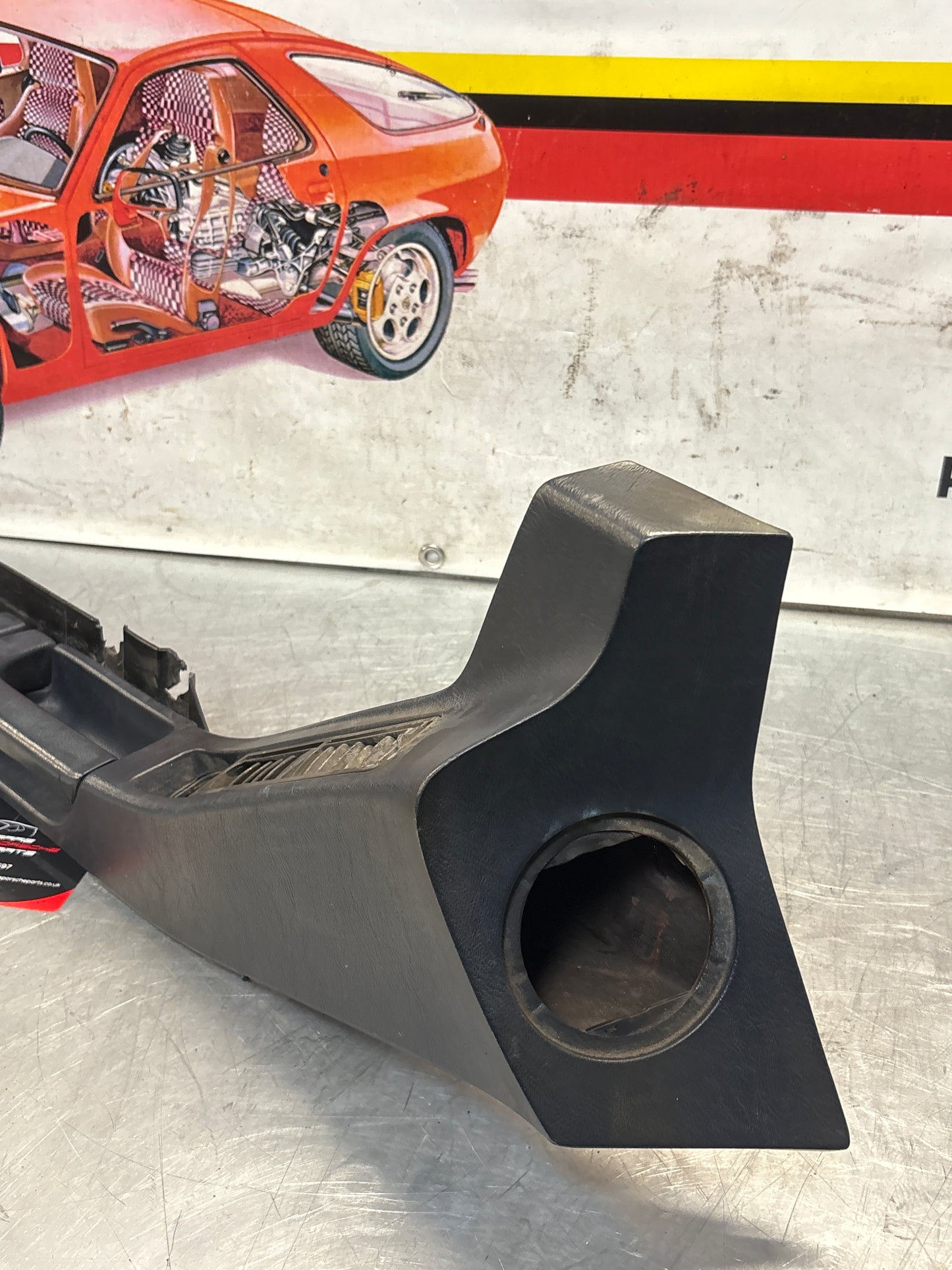 Porsche 928 blue door armrest, left, off side, 92855510103, used